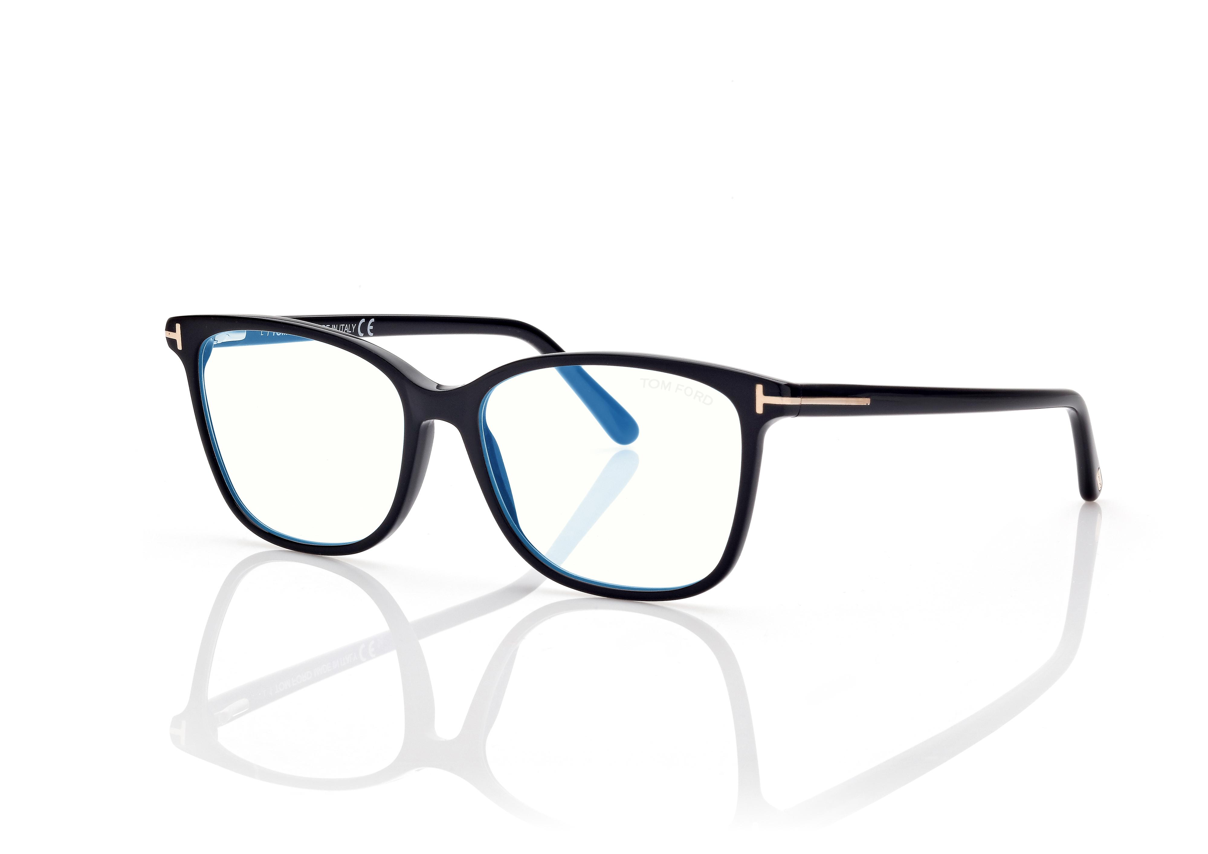 TOMFORD Tフラク スティレットヒル サンタル W3219LKD002G 1P001 BLUE BLOCK SOFT SQUARE OPTICALS | Tom Ford Fashion