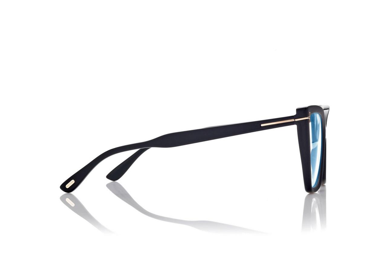 BLUE BLOCK SQUARE CAT EYE OPTICALS image number 2