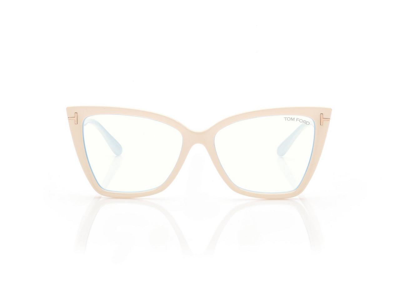BLUE BLOCK SQUARE CAT EYE OPTICALS image number 0