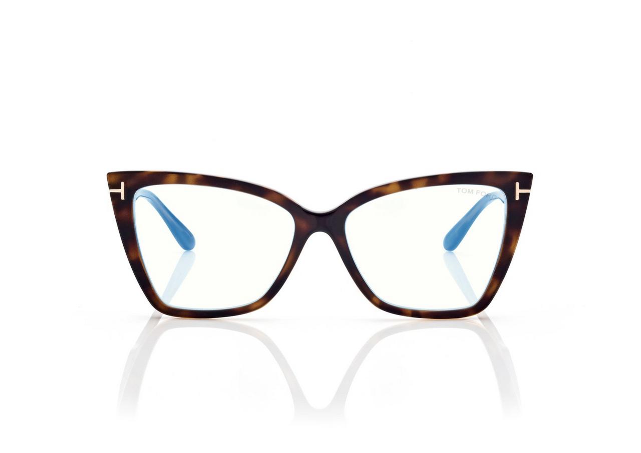 BLUE BLOCK SQUARE CAT EYE OPTICALS image number 0
