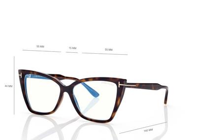 BLUE BLOCK SQUARE CAT EYE OPTICALS image number 3