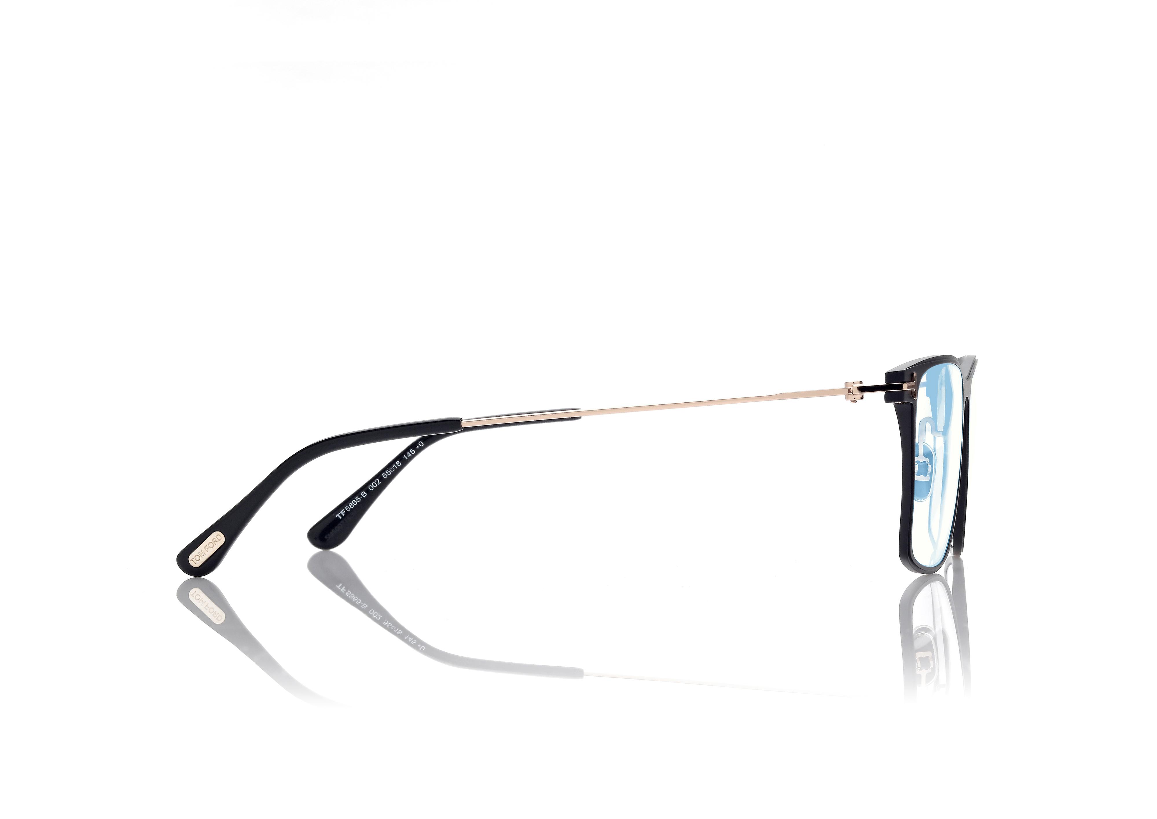 BLUE BLOCK SQUARE OPTICALS | Tom Ford Fashion