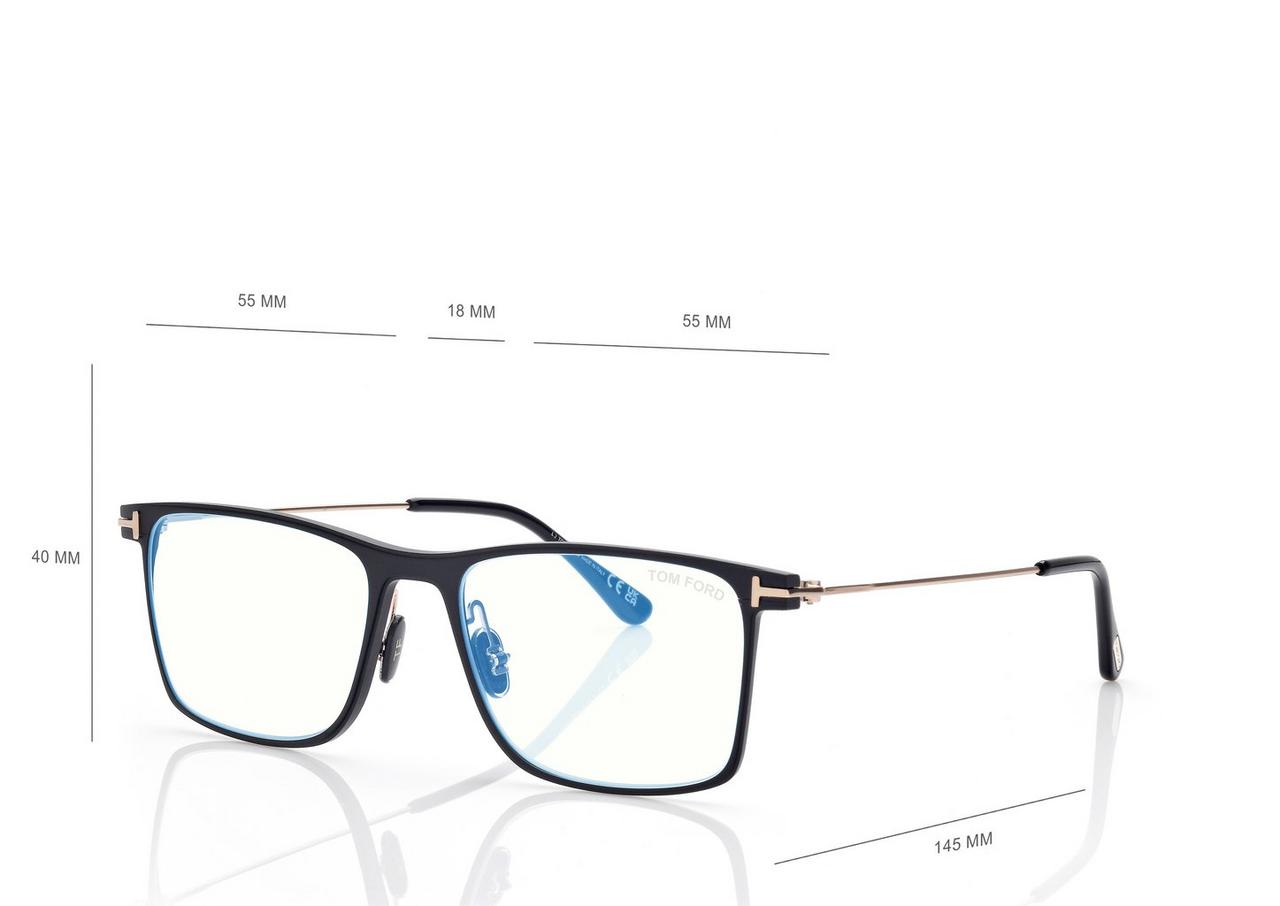 BLUE BLOCK SQUARE OPTICALS image number 3