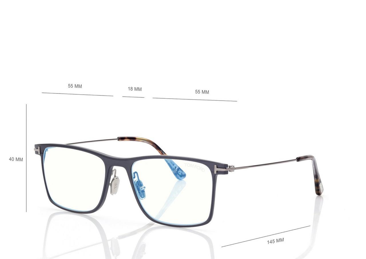 BLUE BLOCK SQUARE OPTICALS image number 3