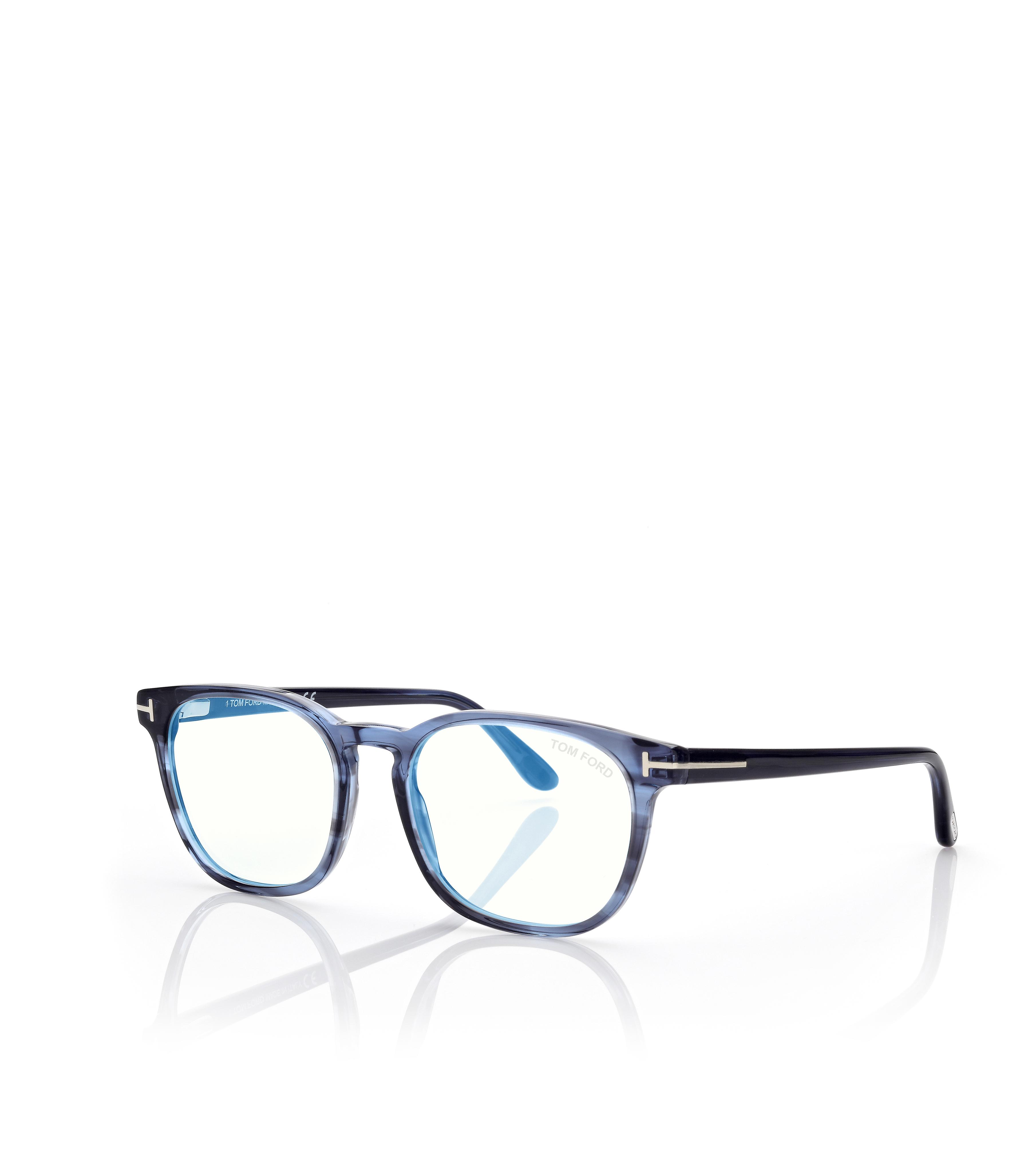 BLUE BLOCK ROUND OPTICALS