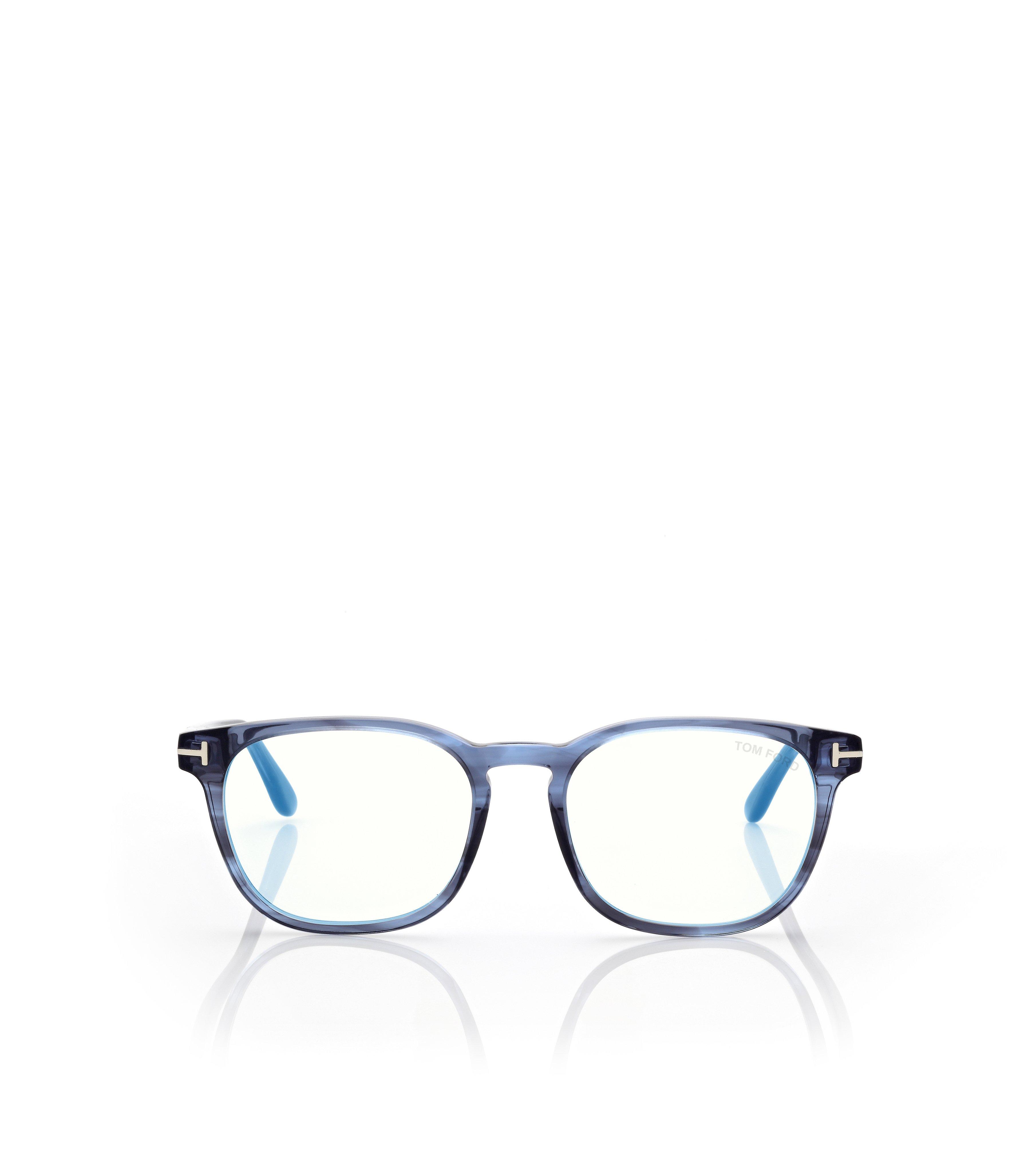 BLUE BLOCK ROUND OPTICALS
