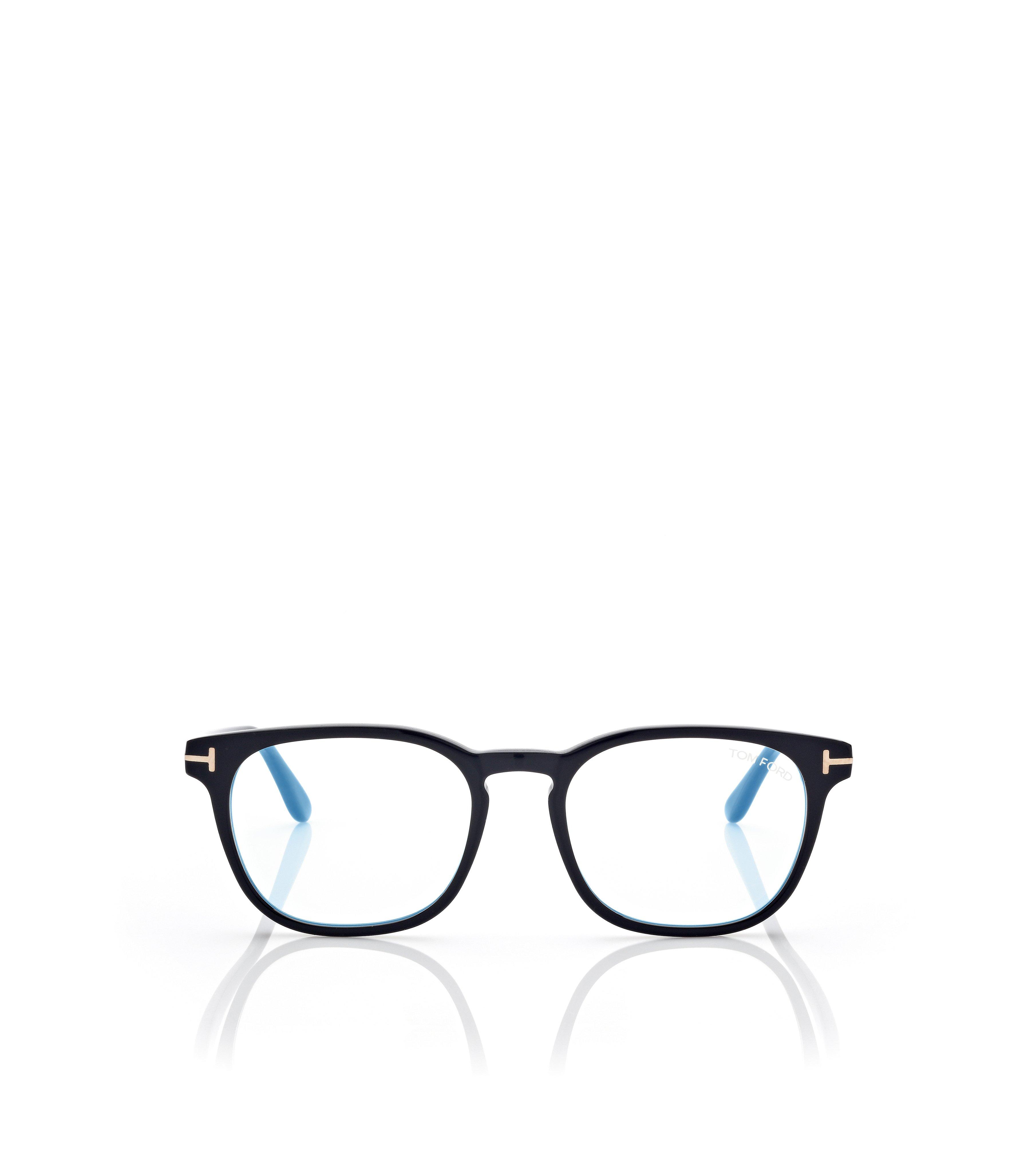 BLUE BLOCK ROUND OPTICALS