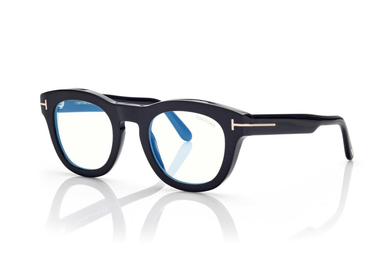 Tom ford blue block soft cheap round opticals