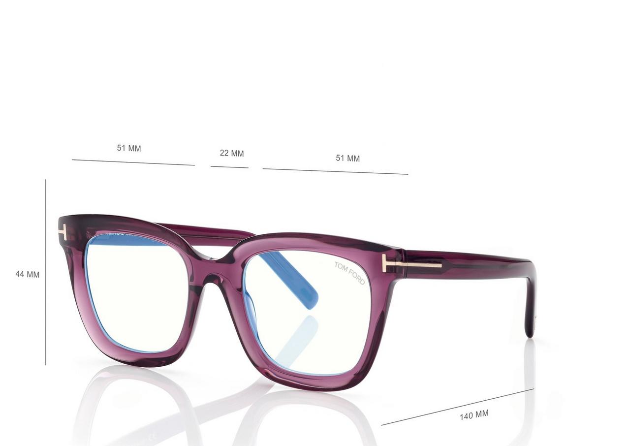 BLUE BLOCK  SQUARE OPTICALS image number 3