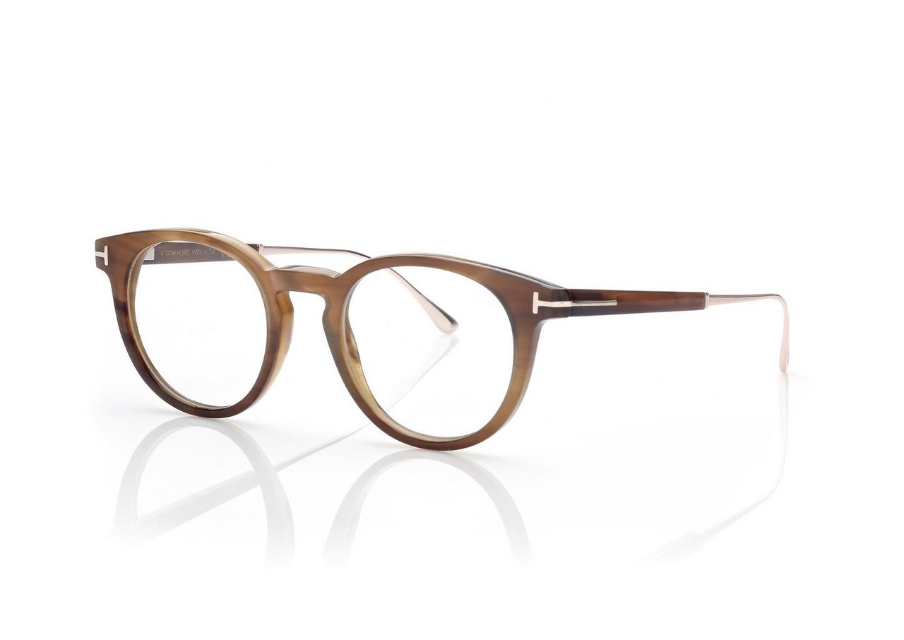 メガネ Tom Ford TF5833B 001 Blue Light Glasses Round Horn Tom Ford TF5584-B 001 Blue Control Glasses - US