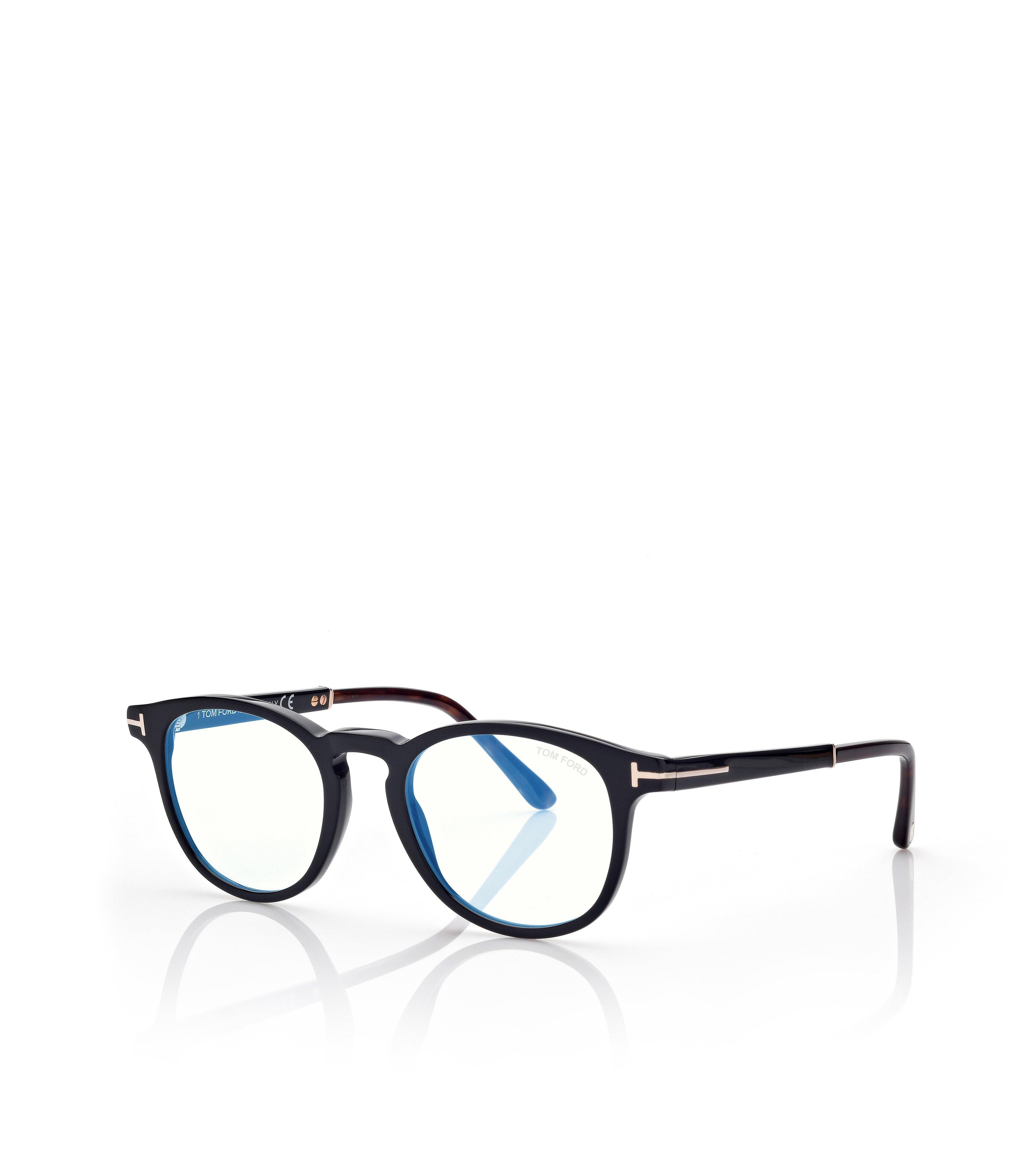 BLUE BLOCK ROUND OPTICALS