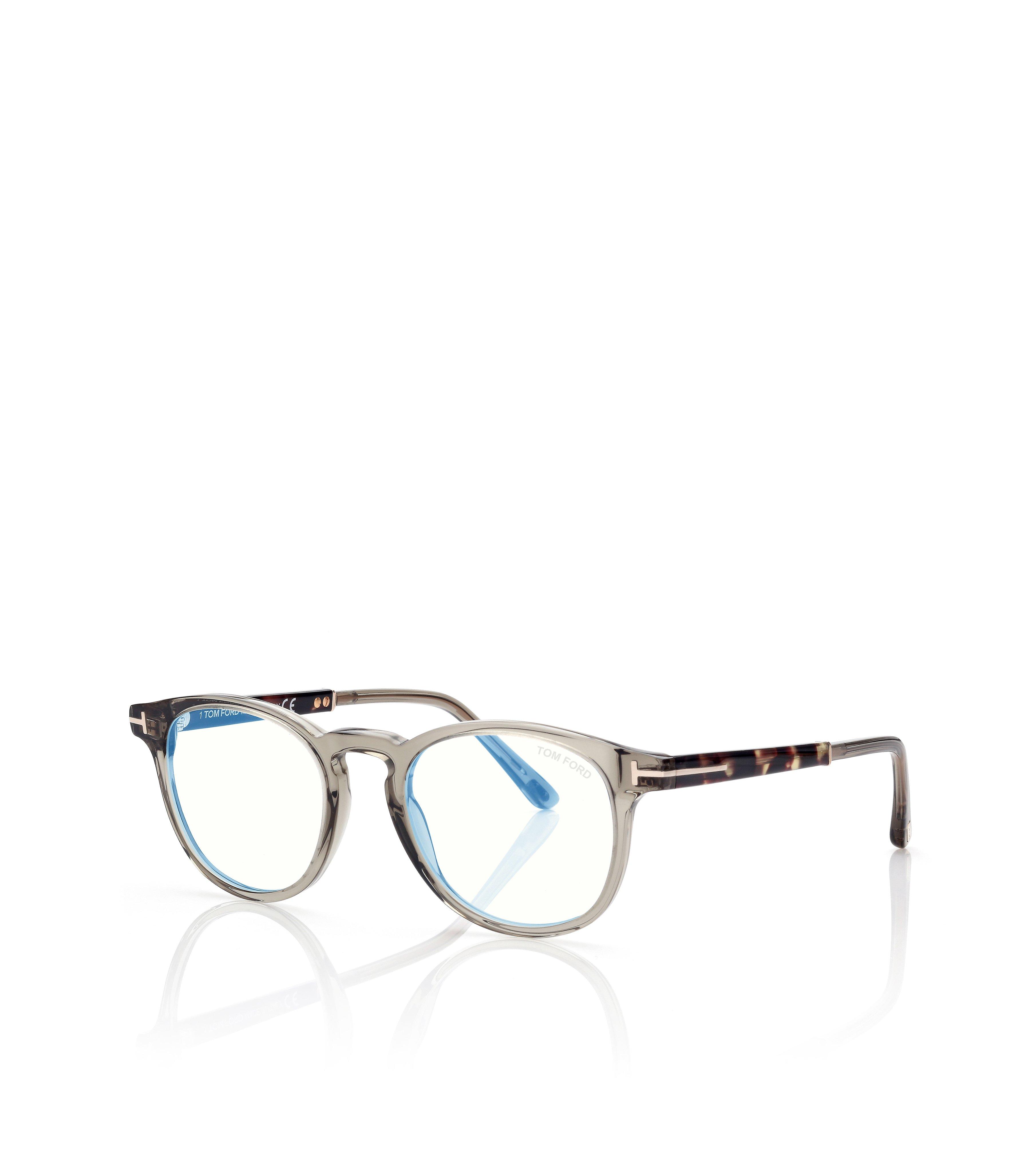 BLUE BLOCK ROUND OPTICALS