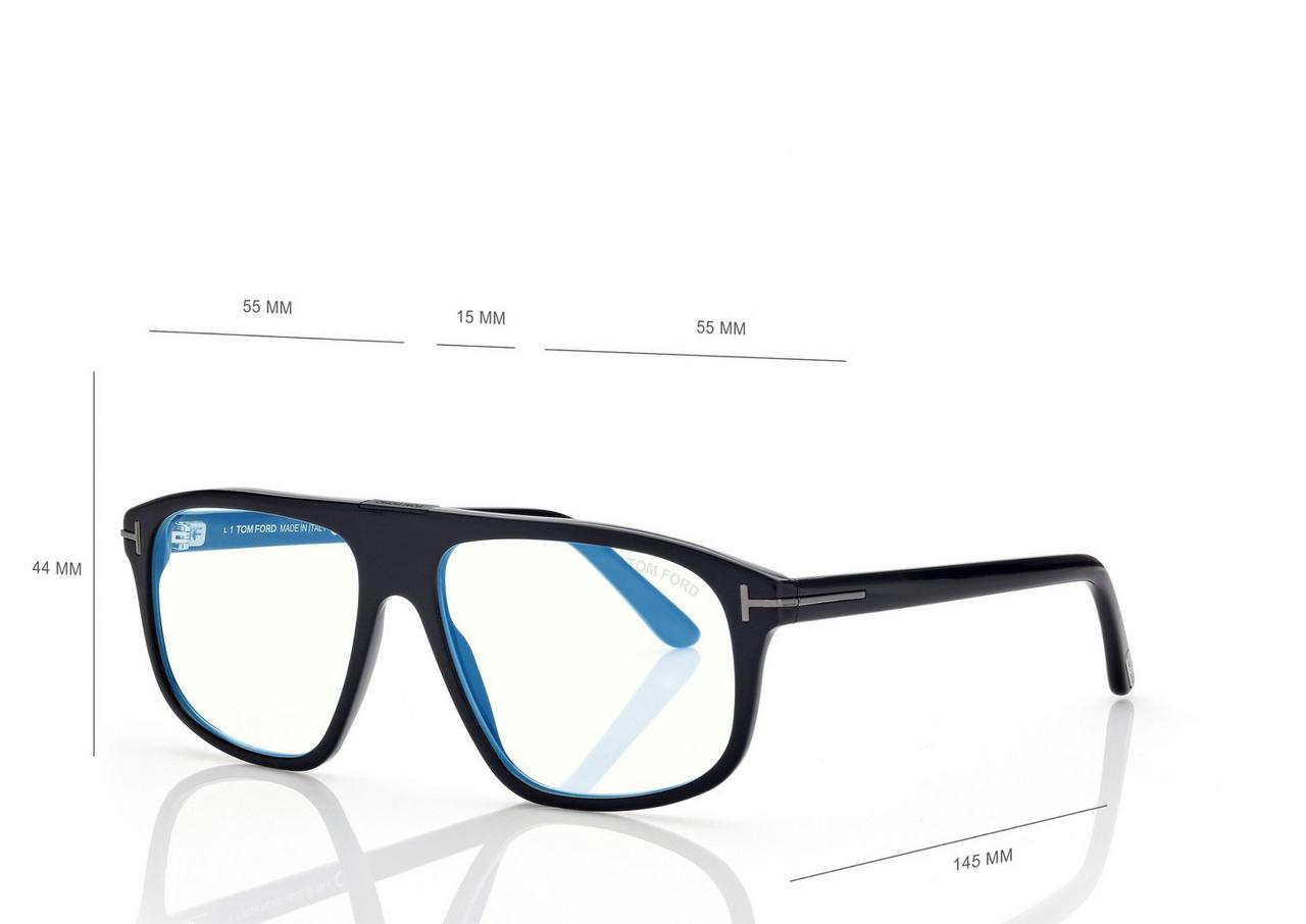 BLUE BLOCK SQUARE OPTICALS image number 3