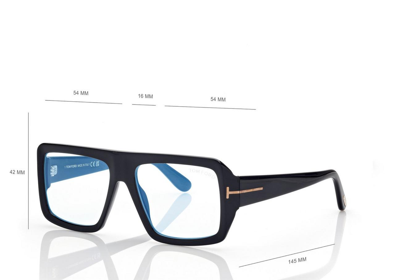 BLUE BLOCK SQUARE OPTICALS image number 3