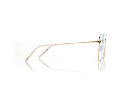 TOM FORD OM PALLADIUM BLUE BLOCK BUTTERFLY OPTICALS