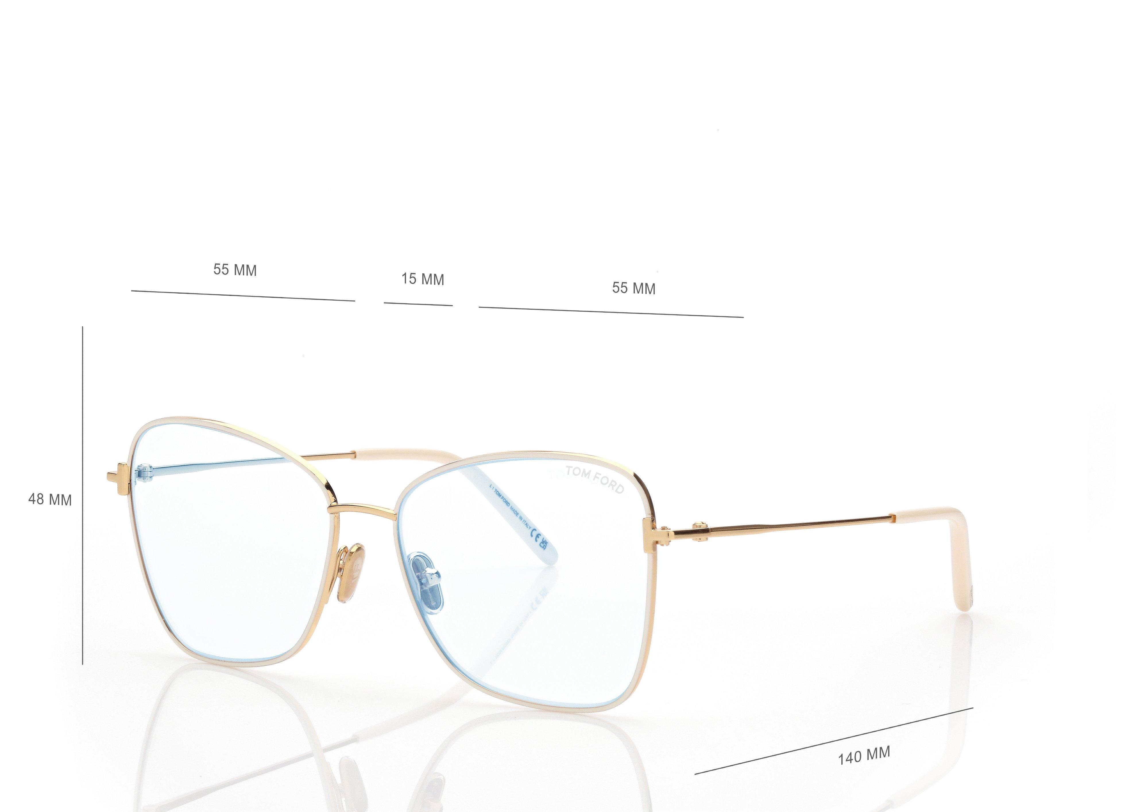 Tom Ford Blue Block Butterfly Eyeglasses TF6042-B 045 Transparent Brown 54mm FT6 Tom Ford FT5663-B 056 Colour Havana / Blue Block Clear  main image 4