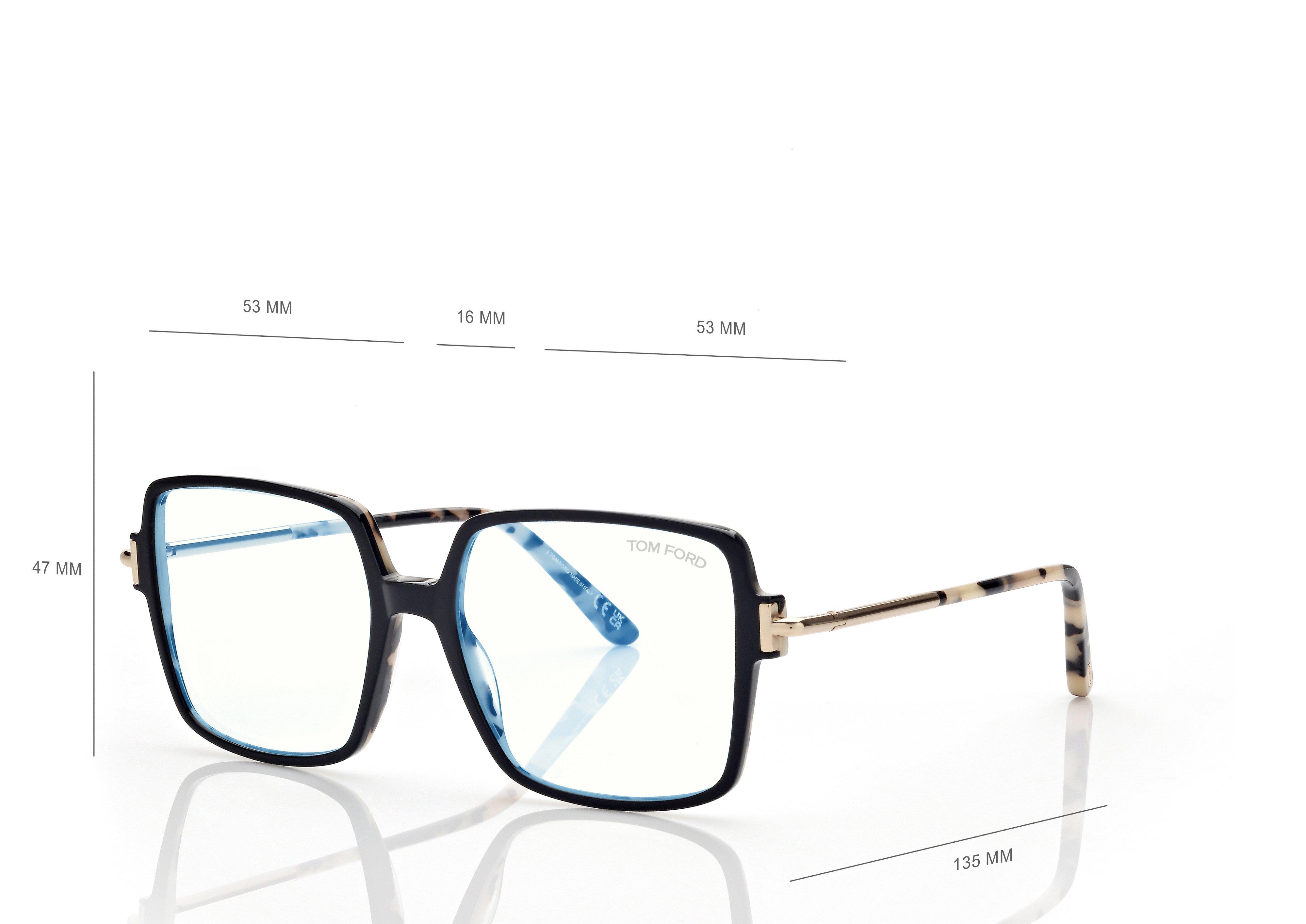 BLUE BLOCK SQUARE OPTICALS | Tom Ford Fashion