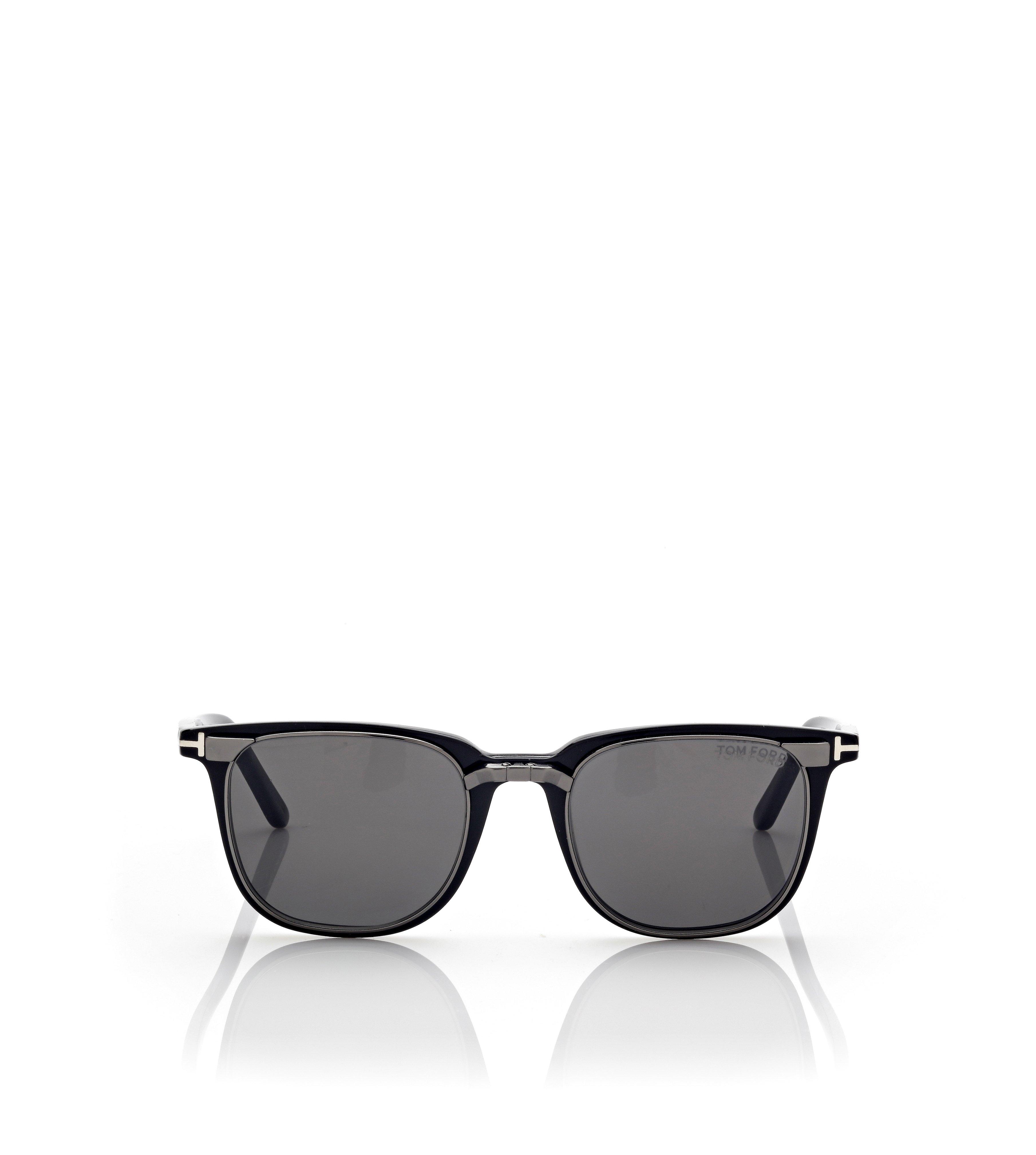 CLIP ON BLUE BLOCK SQUARE OPTICALS