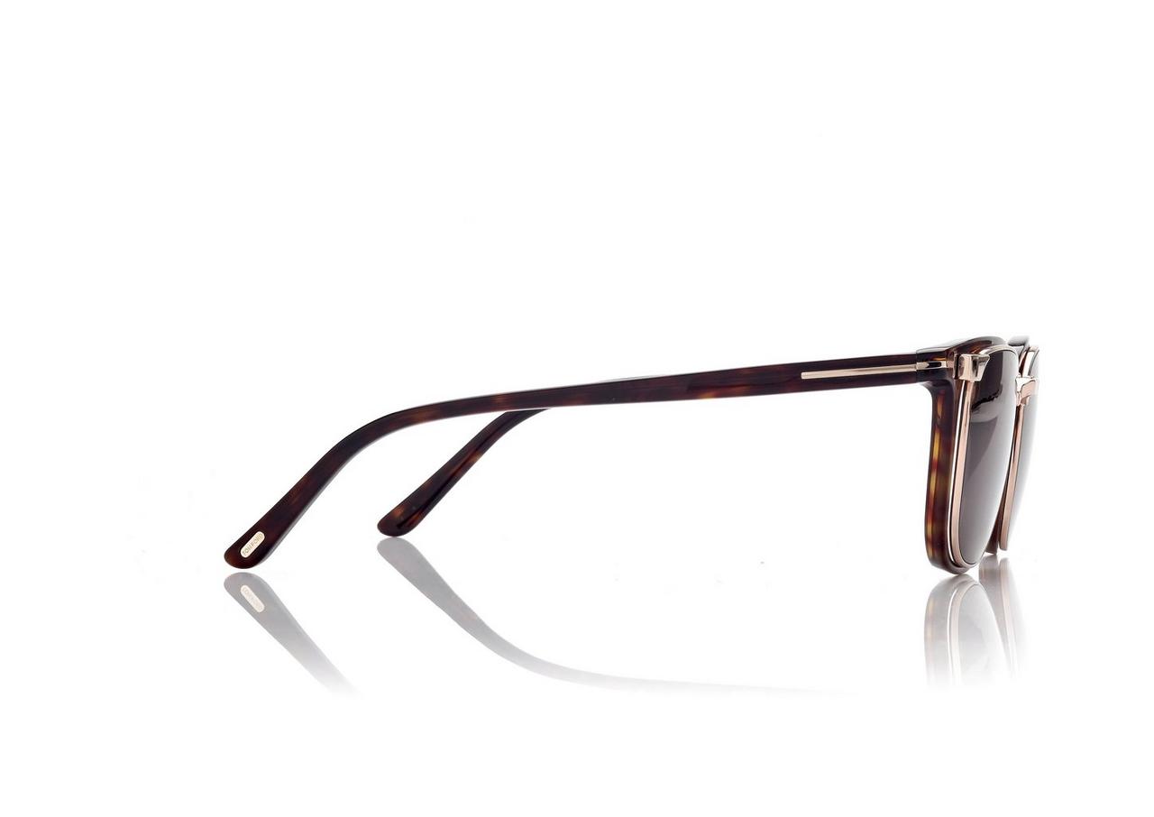 CLIP ON BLUE BLOCK SQUARE OPTICALS image number 2