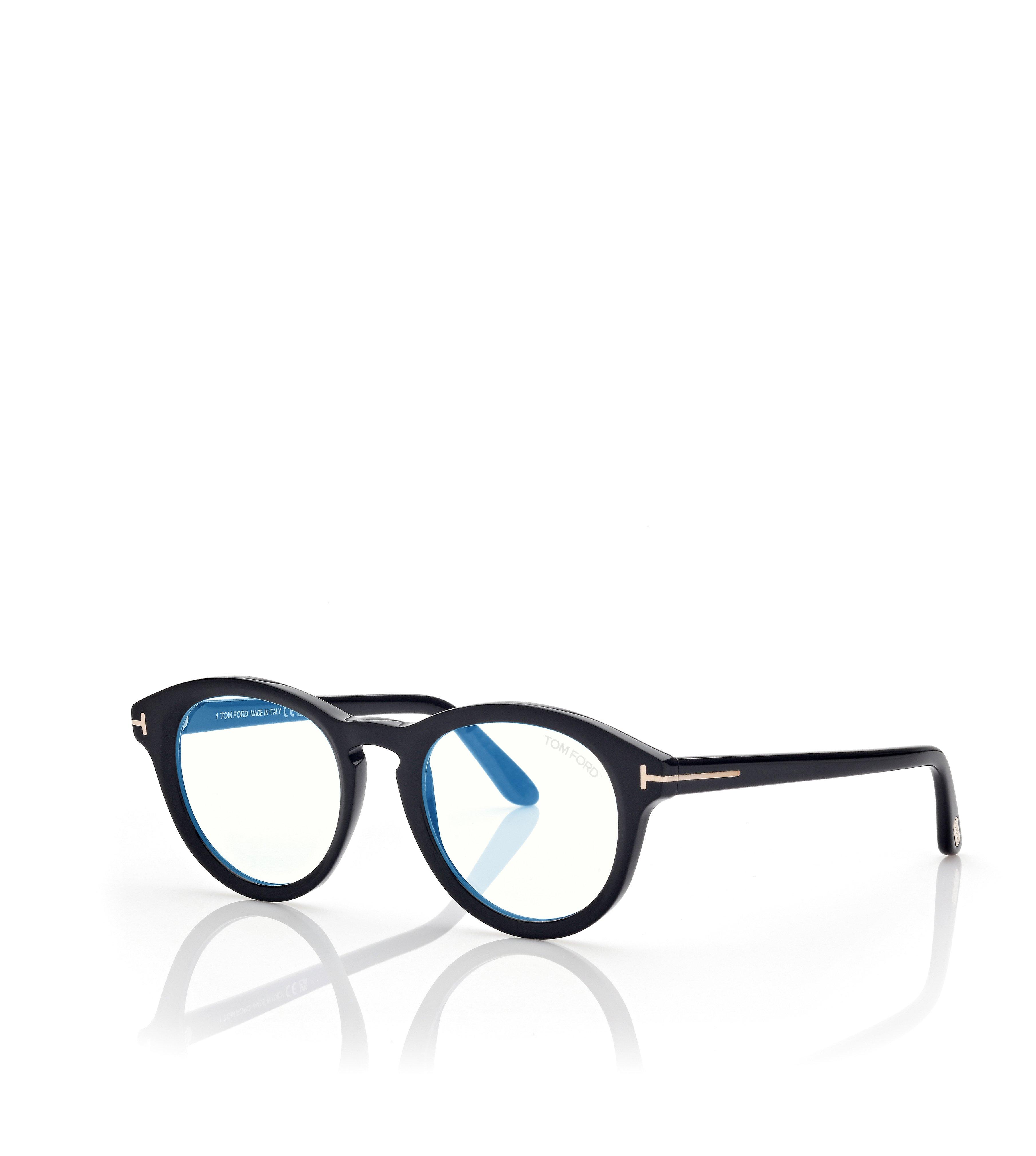 BLUE BLOCK ROUND OPTICALS