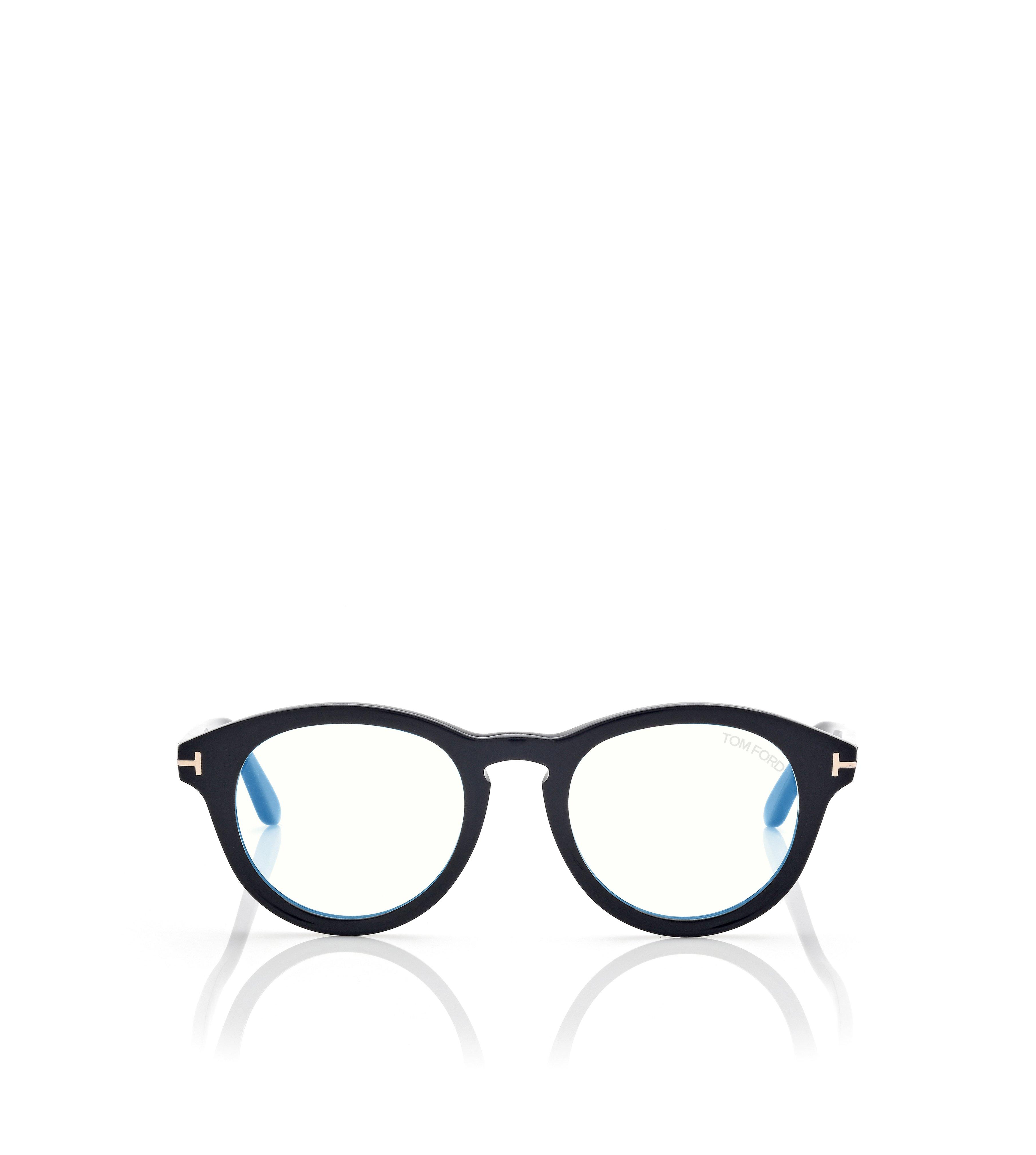 BLUE BLOCK ROUND OPTICALS