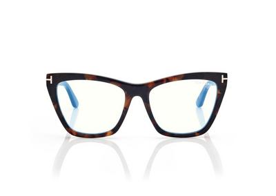 BLUE BLOCK CAT EYE OPTICALS WITH CLIP ON SUNGLASSES image number 0