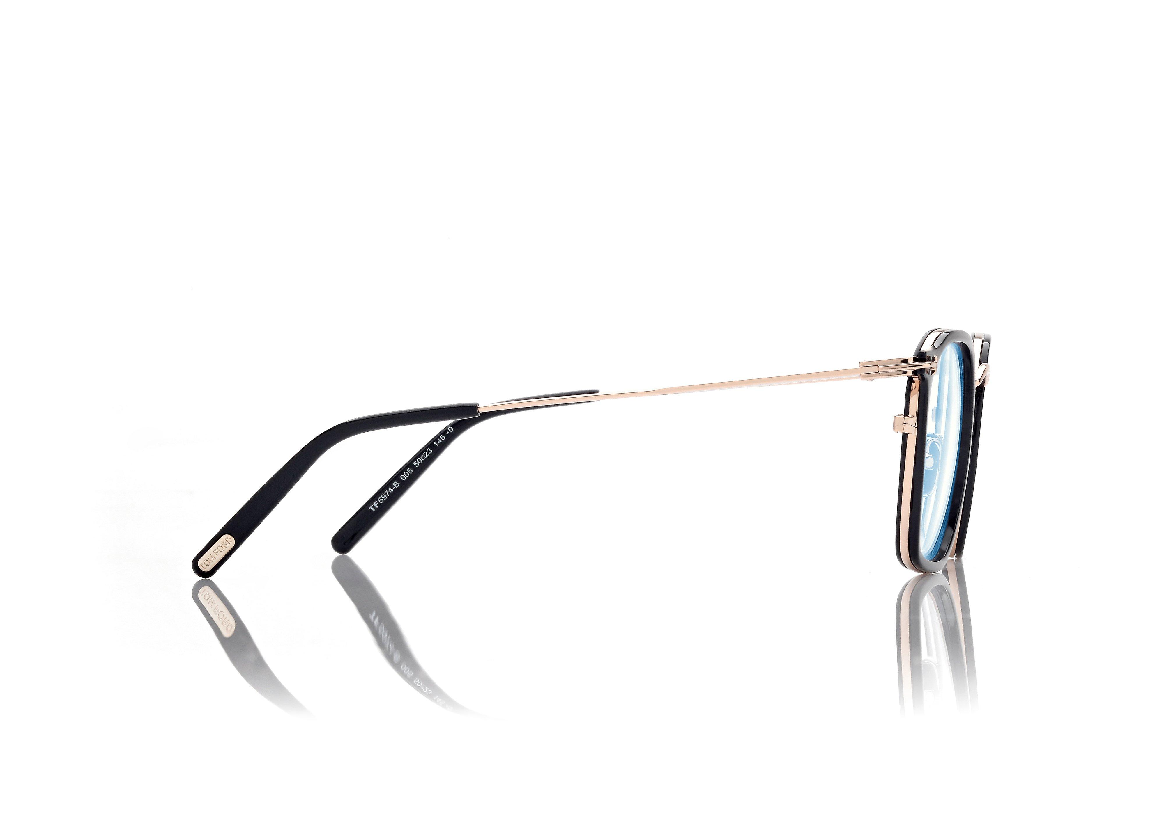 メガネ Tom Ford Blue Light Block Glasses TF5923KB 057 Asian Fit BLUE BLOCK ROUND OPTICALS | Tom Ford Fashion