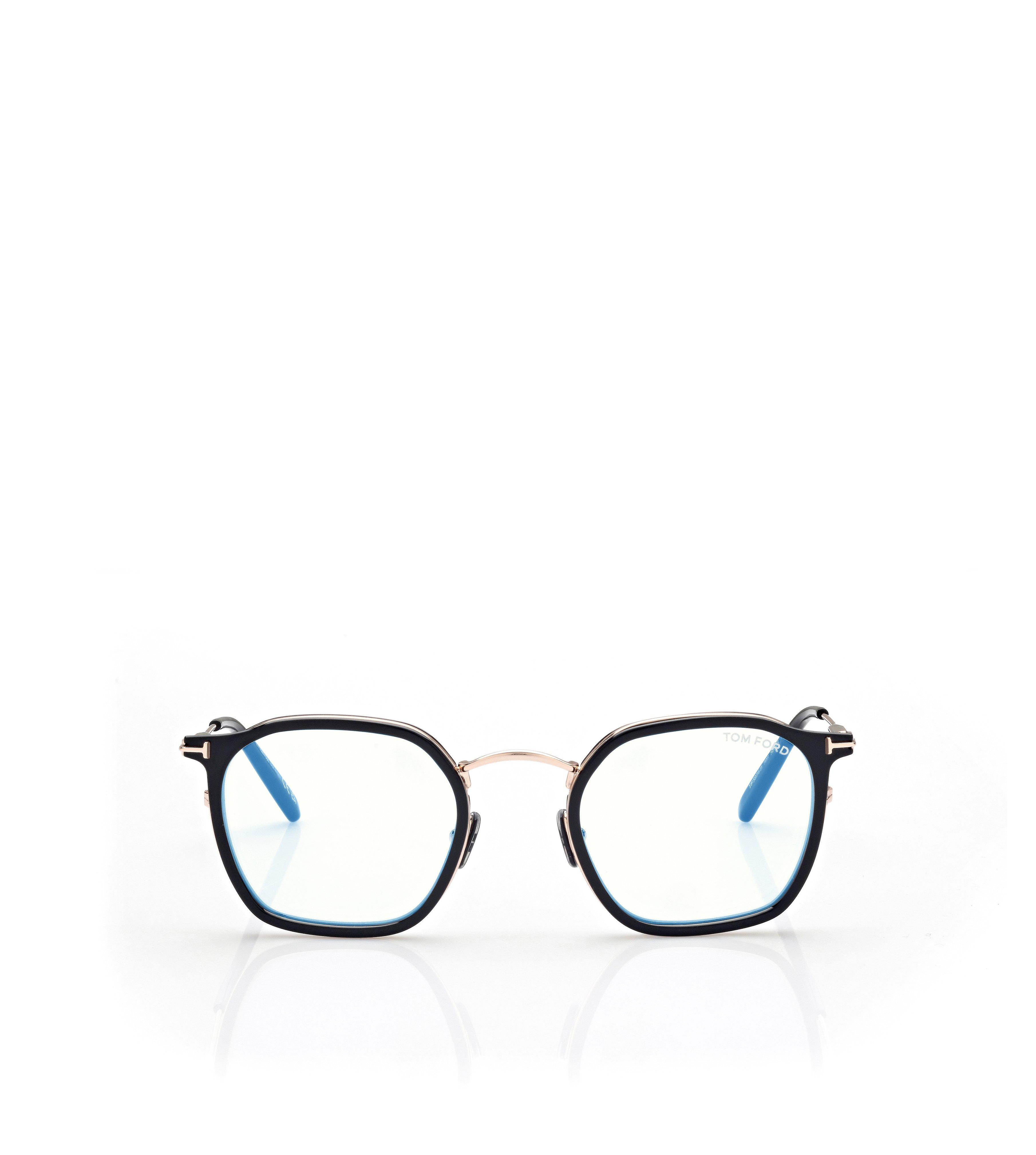 BLUE BLOCK ROUND OPTICALS