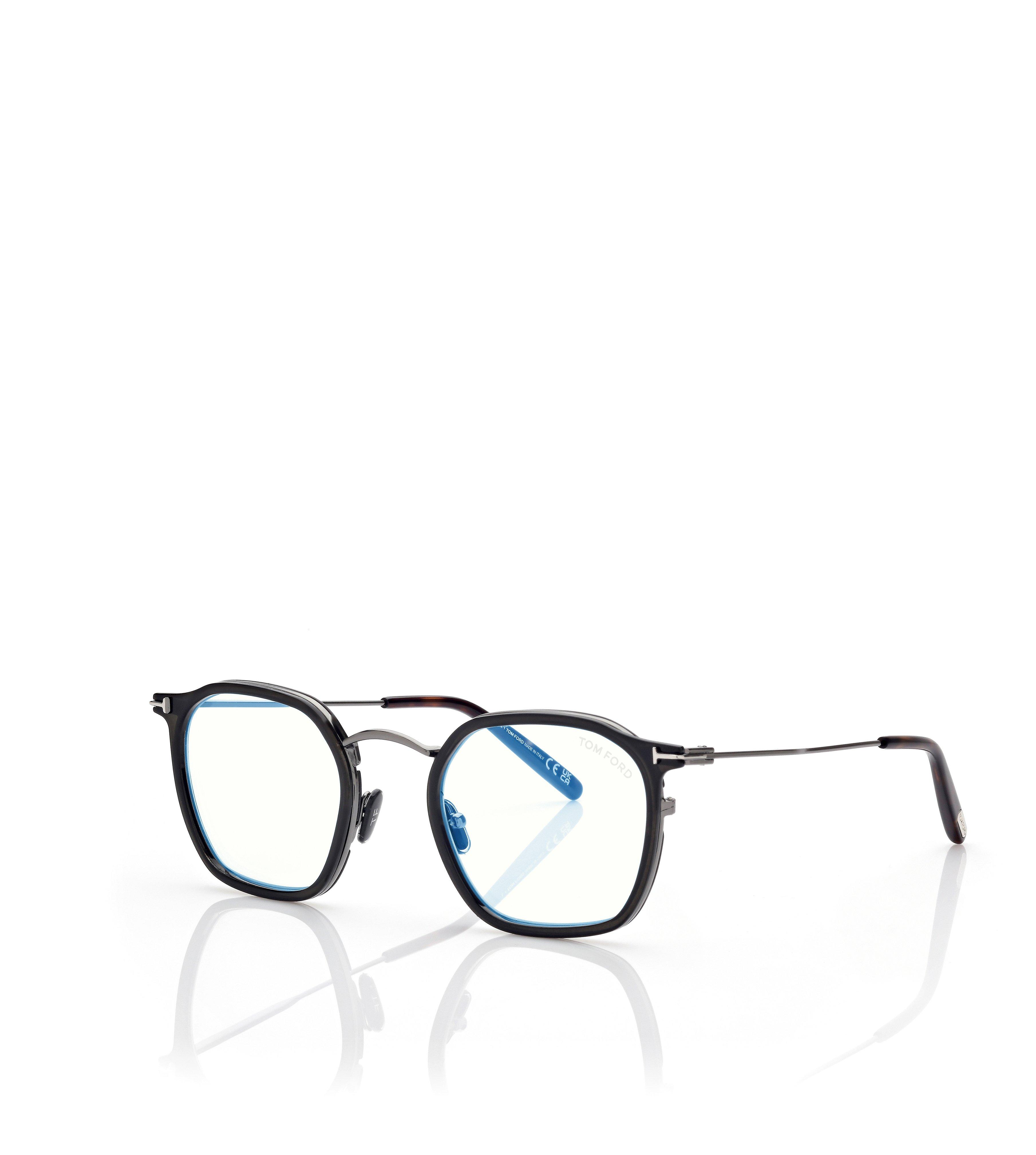 BLUE BLOCK ROUND OPTICALS