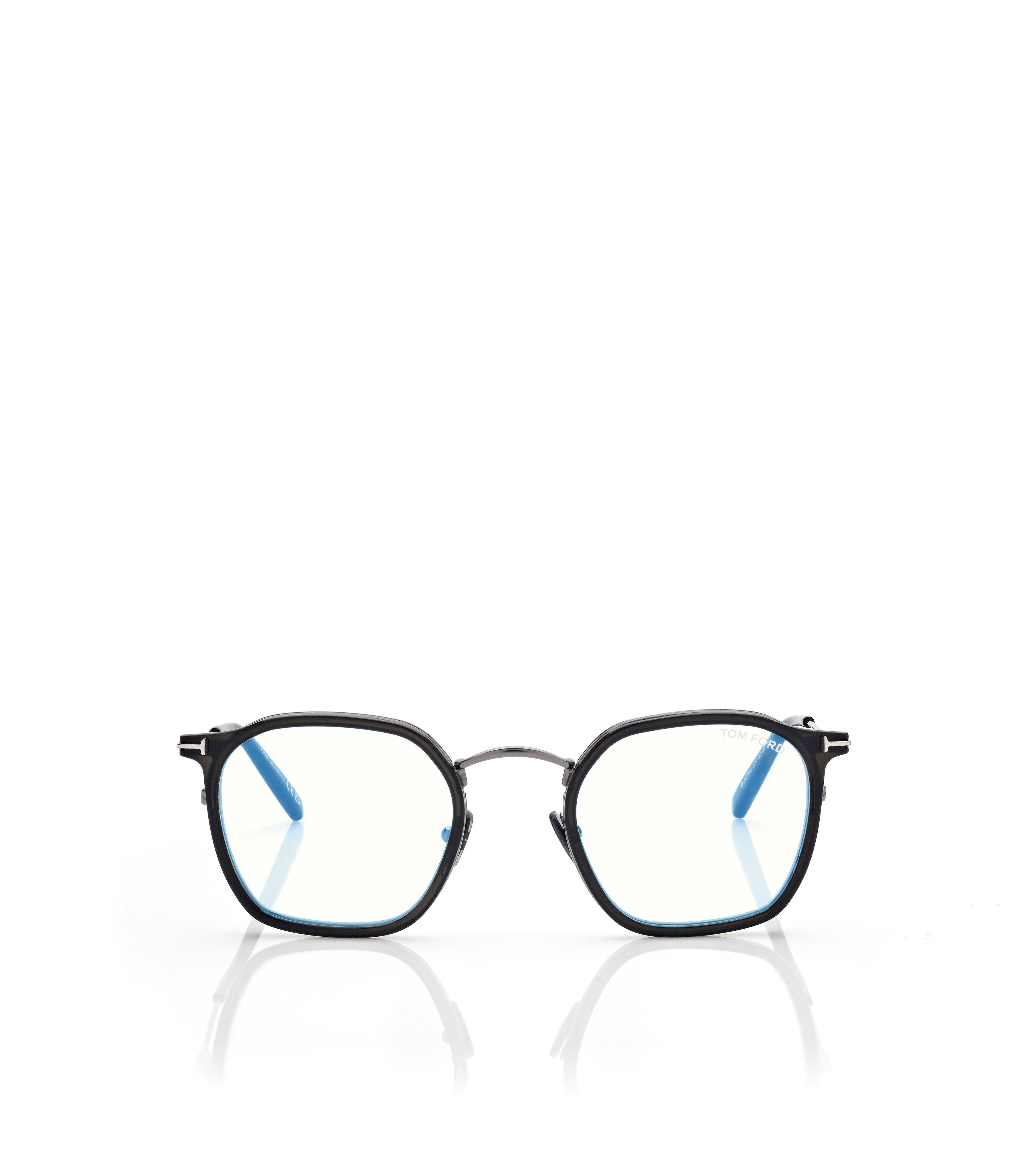 BLUE BLOCK ROUND OPTICALS