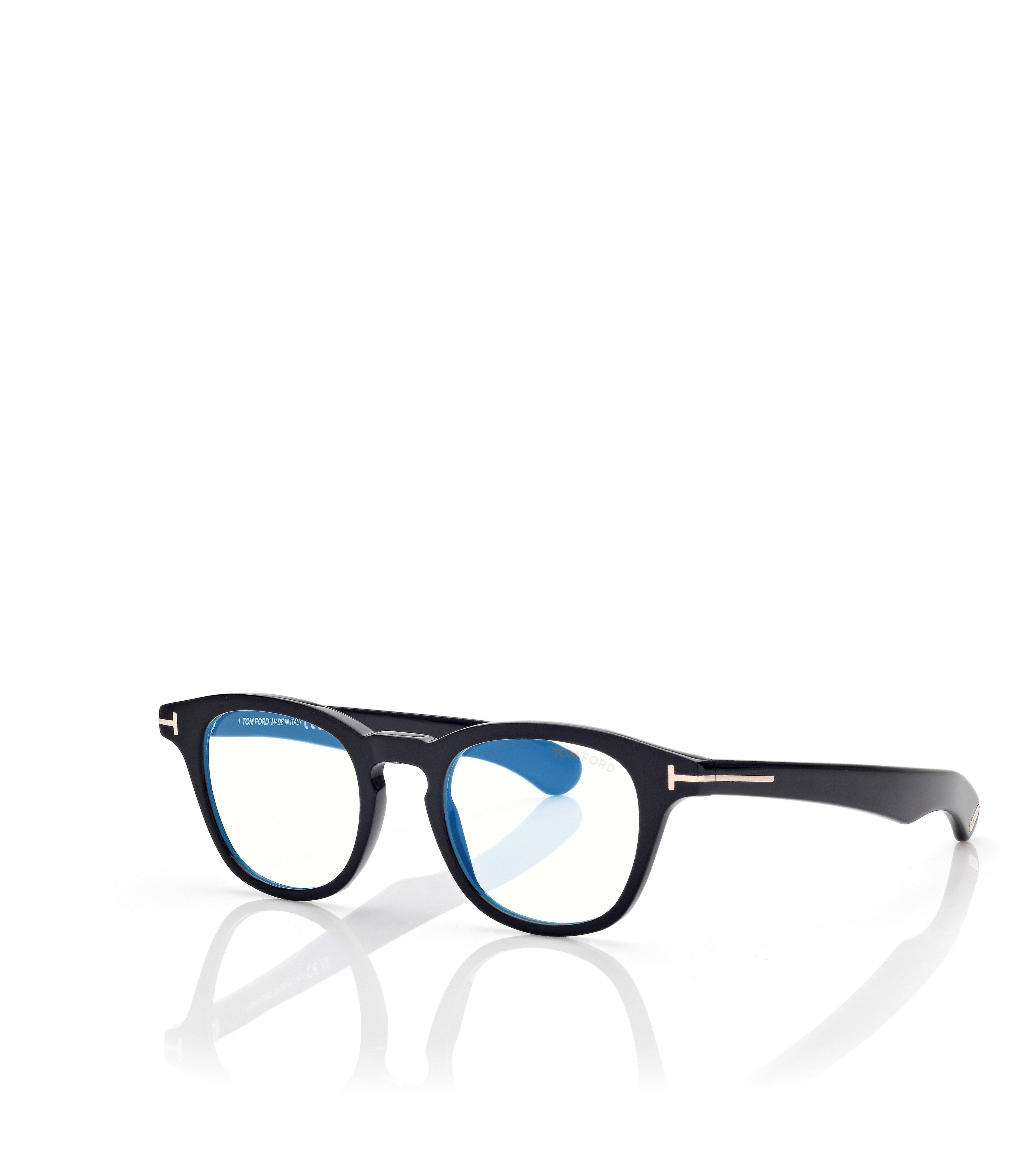 BLUE BLOCK ROUND OPTICALS