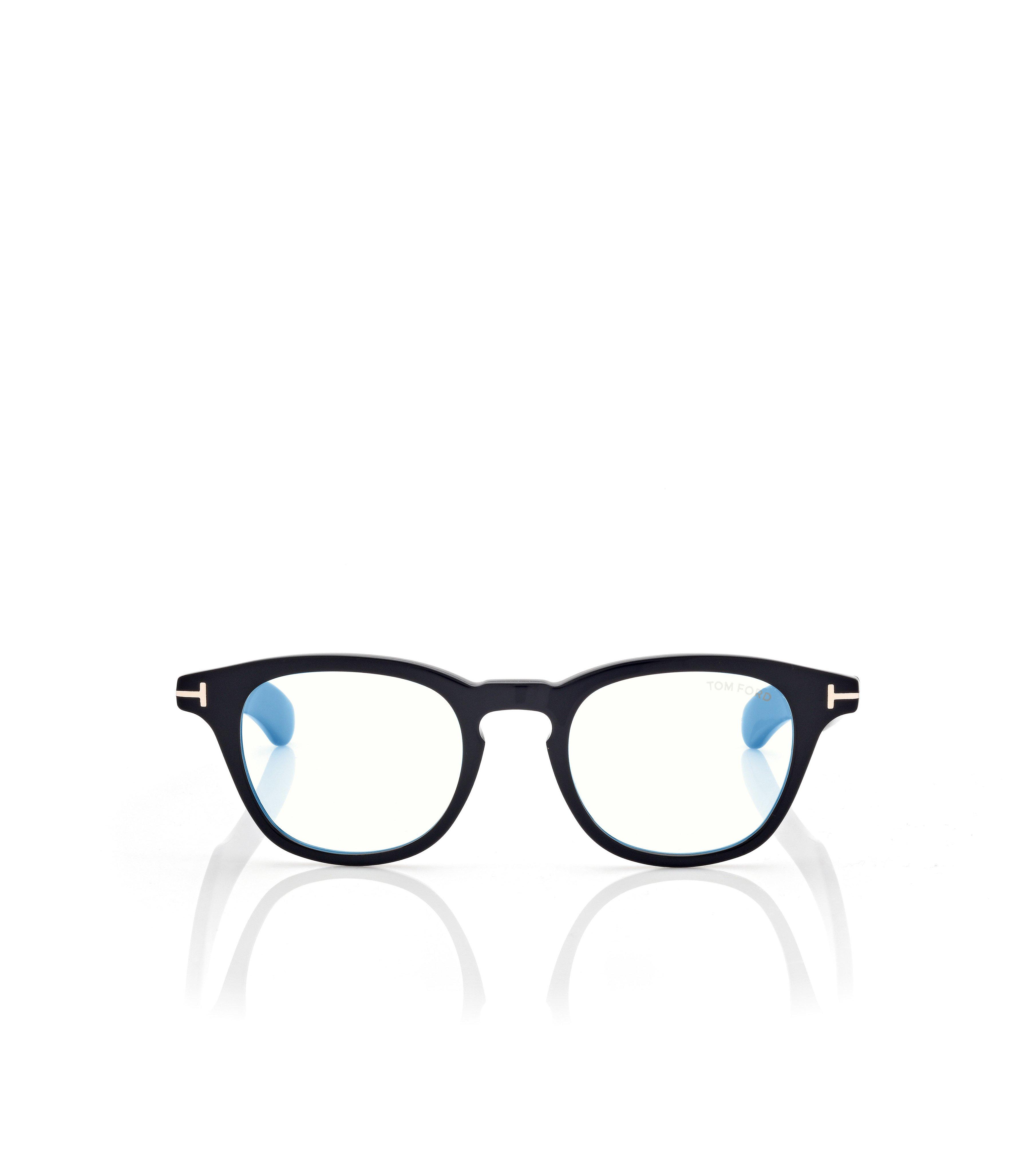BLUE BLOCK ROUND OPTICALS