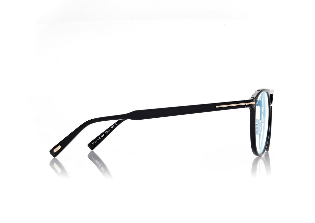 TOM FORD OM BLACK BLUE BLOCK PILOT OPTICALS