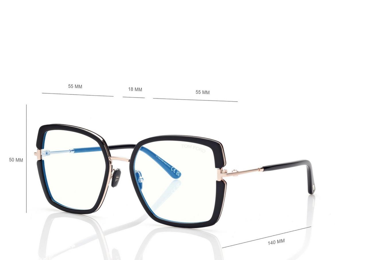 BLUE BLOCK SQUARE OPTICALS image number 3