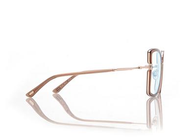 TOM FORD OM OPAL HONEY BLUE BLOCK SQUARE OPTICALS