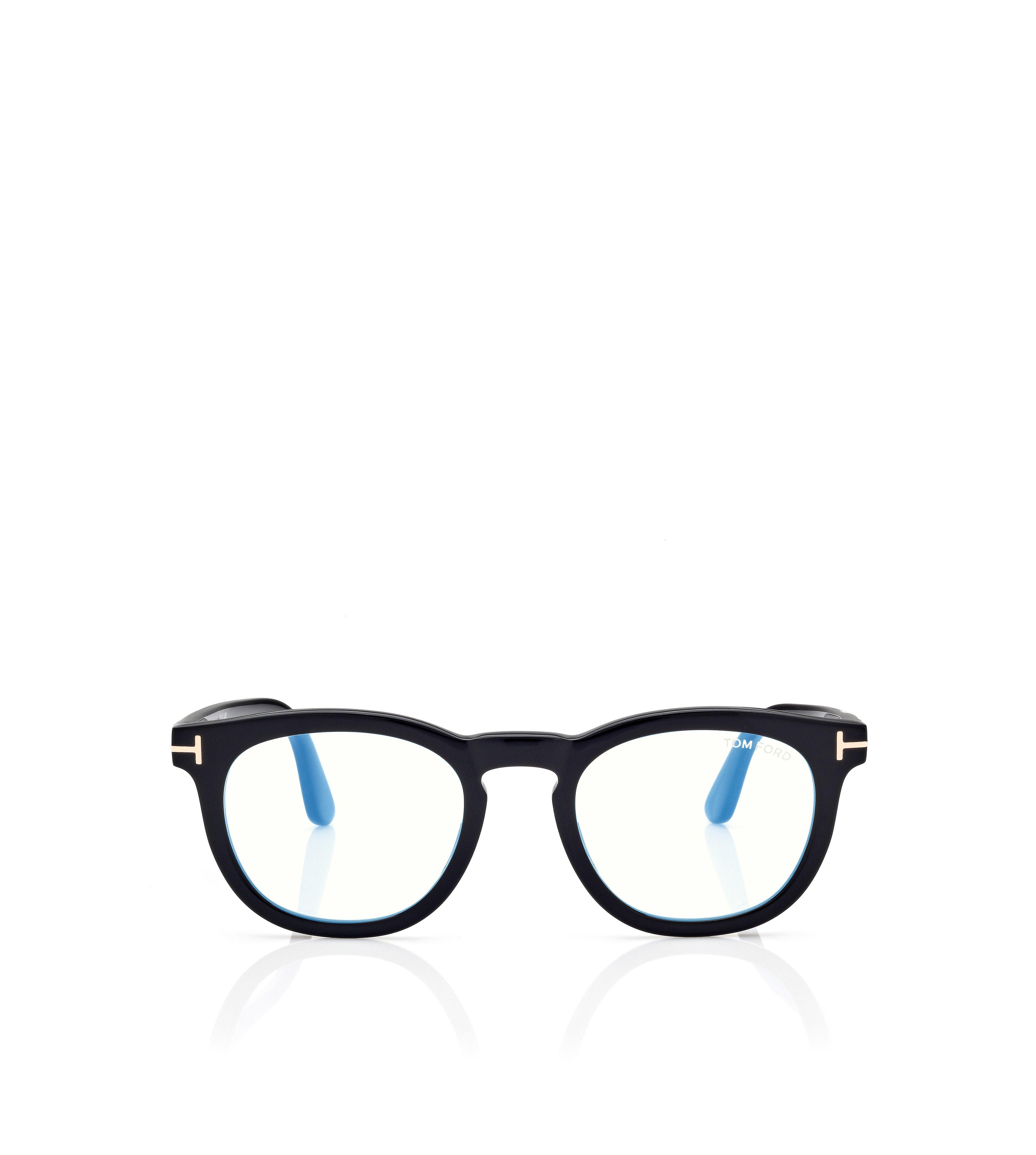 BLUE BLOCK ROUND OPTICALS