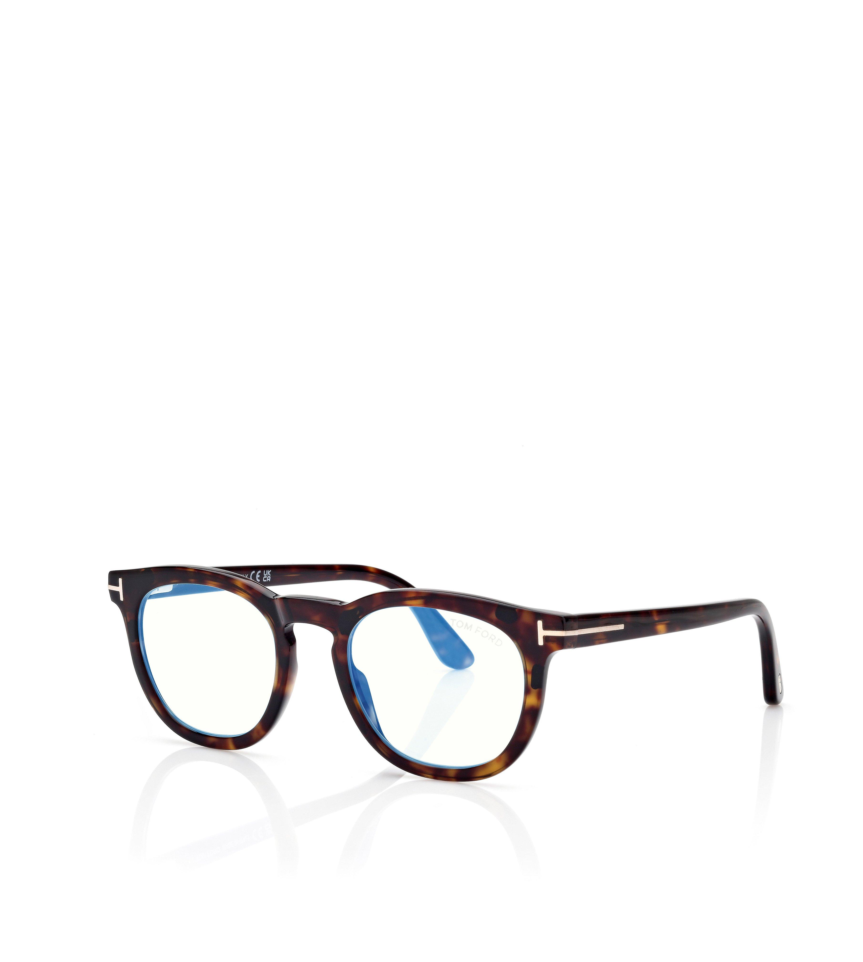 BLUE BLOCK ROUND OPTICALS