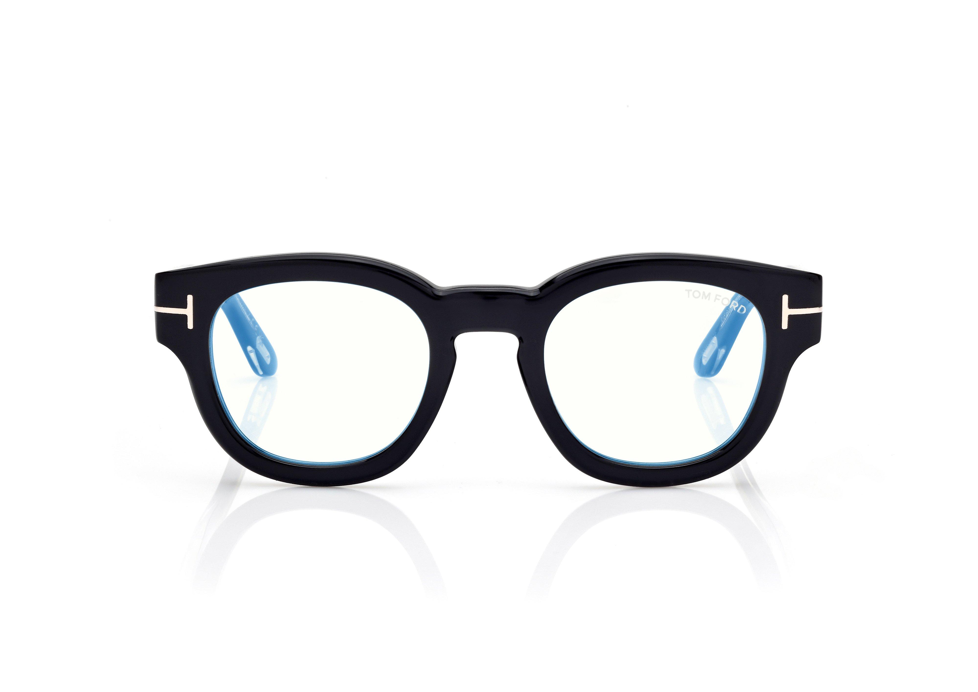 ICON BLUE BLOCK ROUND OPTICALS | Tom Ford Fashion