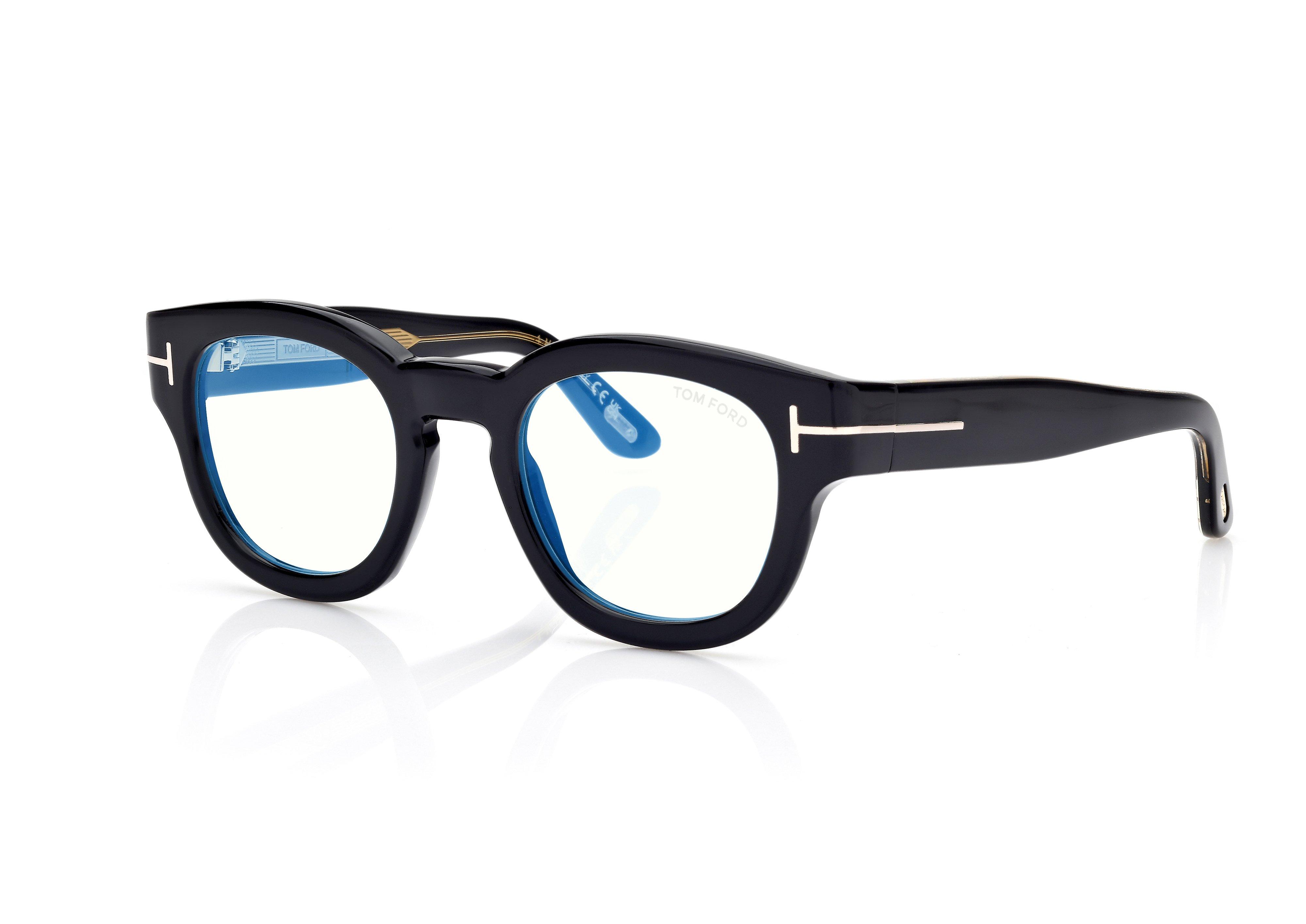 ICON BLUE BLOCK ROUND OPTICALS | Tom Ford Fashion