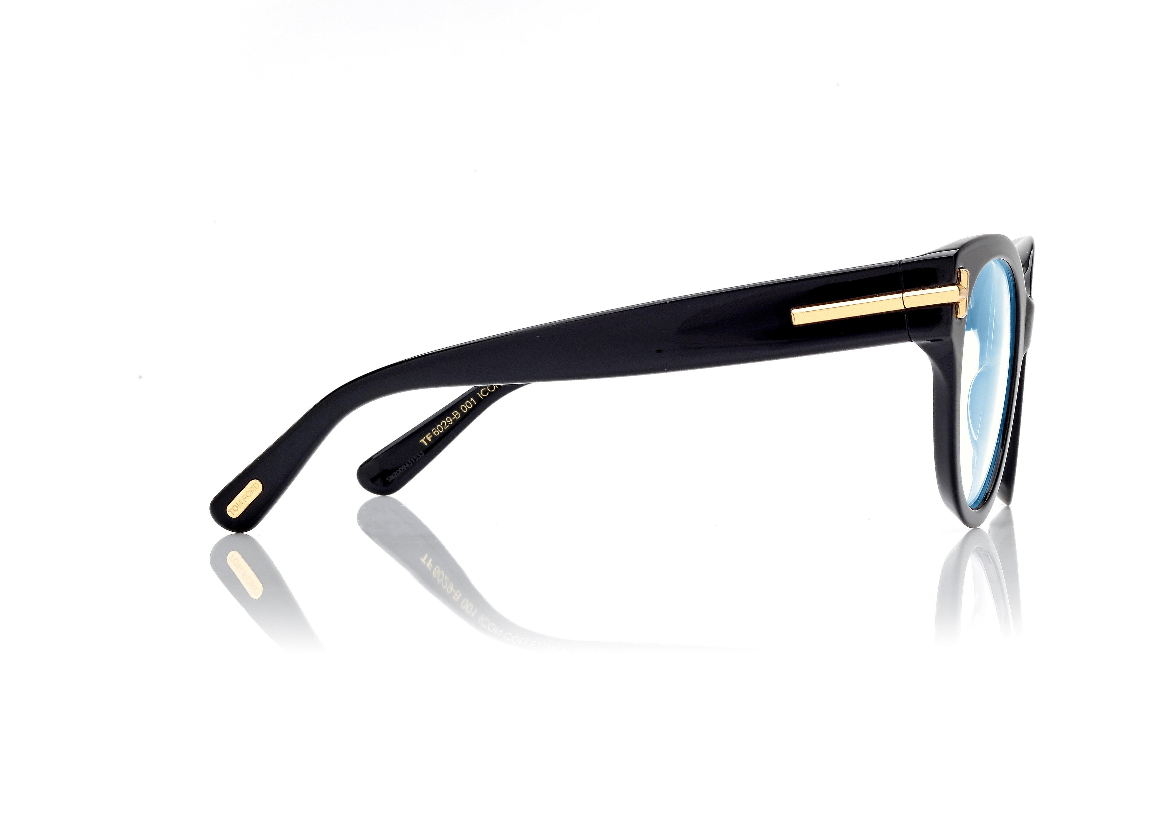 ICON BLUE BLOCK ROUND OPTICALS | TOM FORD Fashion