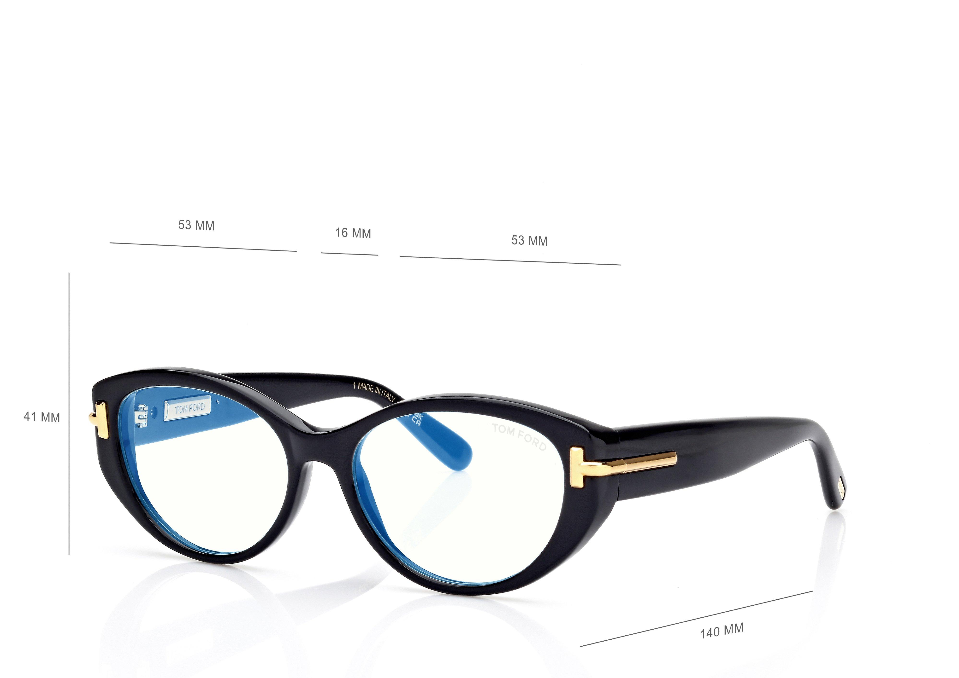ICON BLUE BLOCK OVAL OPTICALS | TOM FORD Fashion
