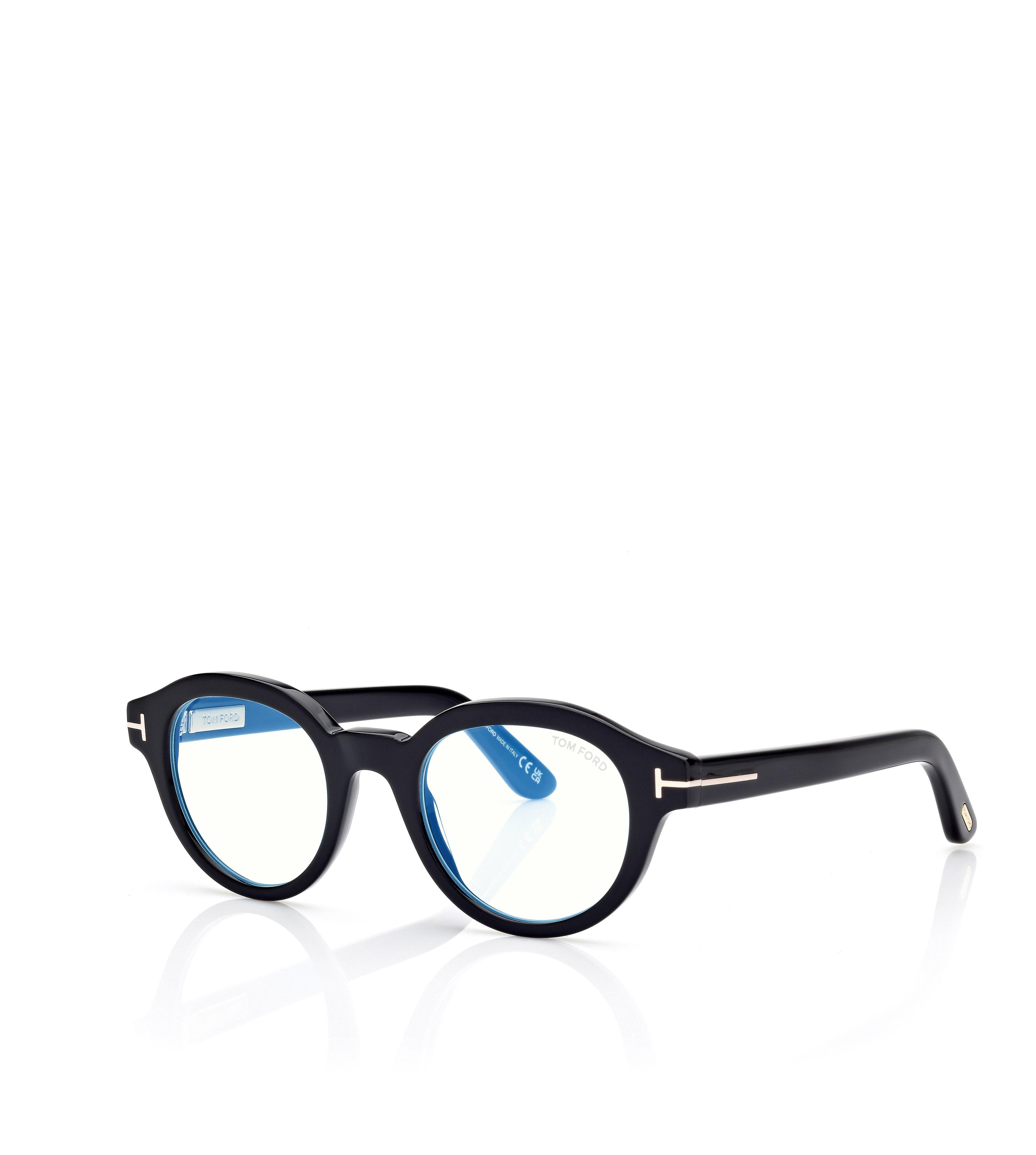 BLUE BLOCK ROUND OPTICALS