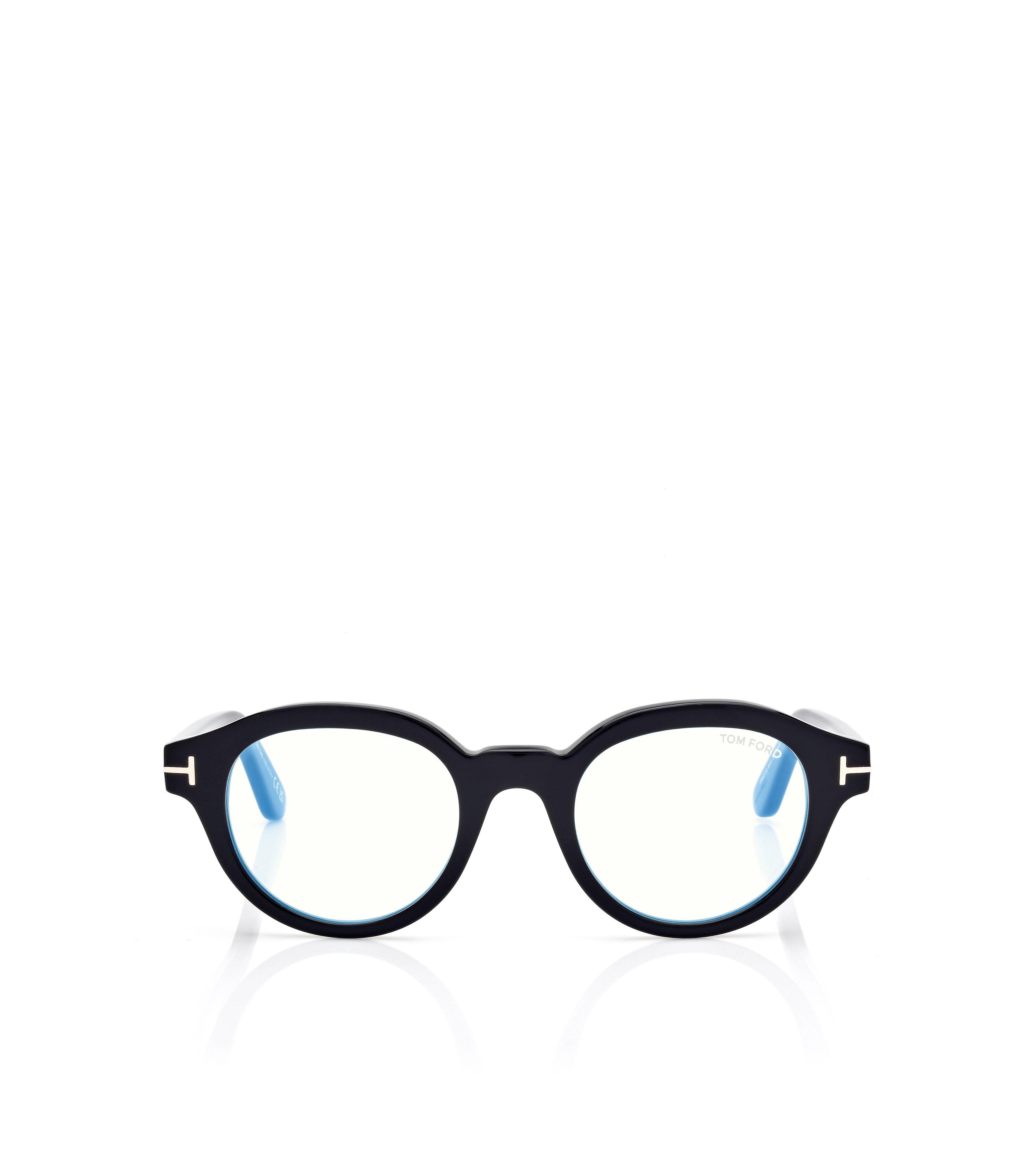 BLUE BLOCK ROUND OPTICALS