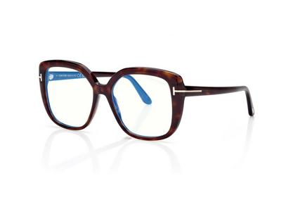 TOM FORD OM DARK HAVANA BLUE BLOCK SQUARE OPTICALS