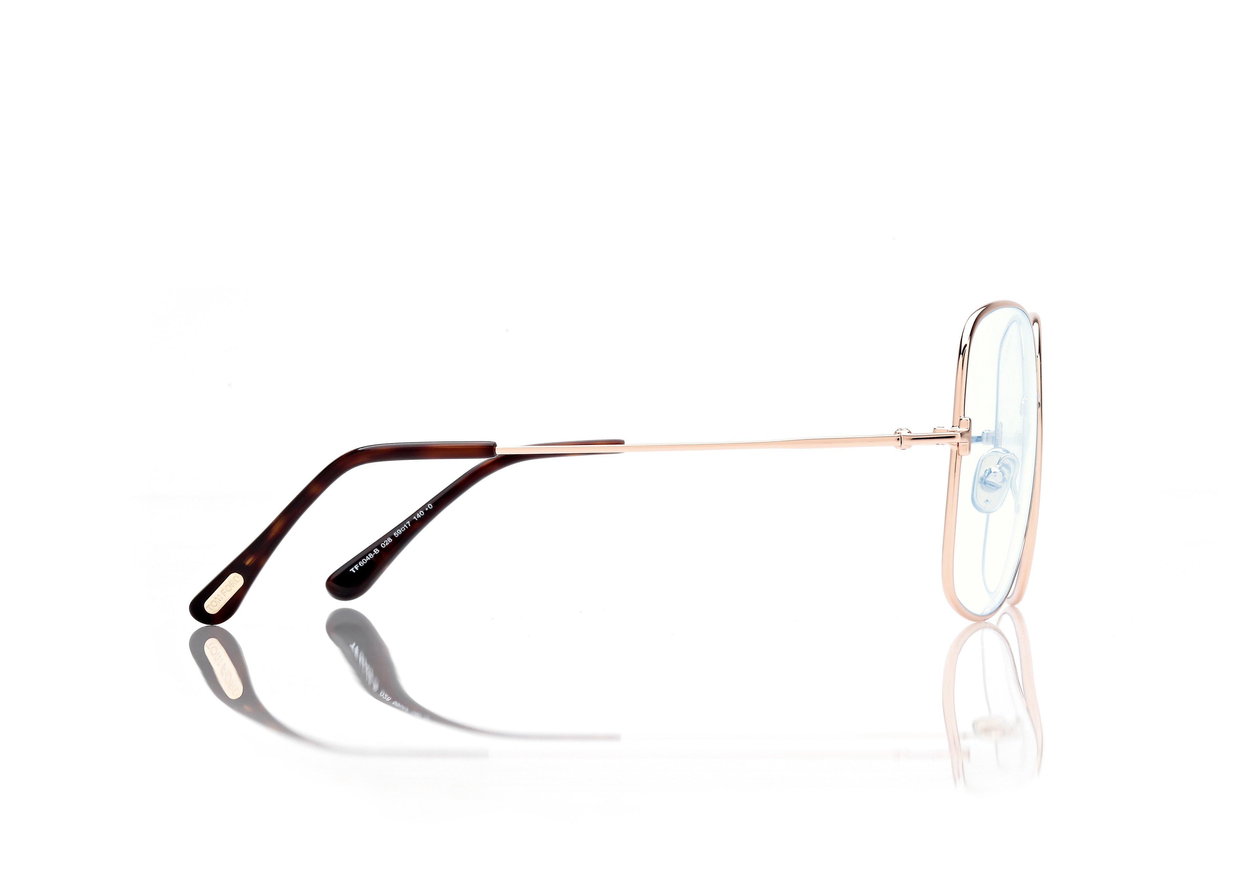 BLUE BLOCK SQUARE OPTICALS | TOM FORD Fashion display picture 3