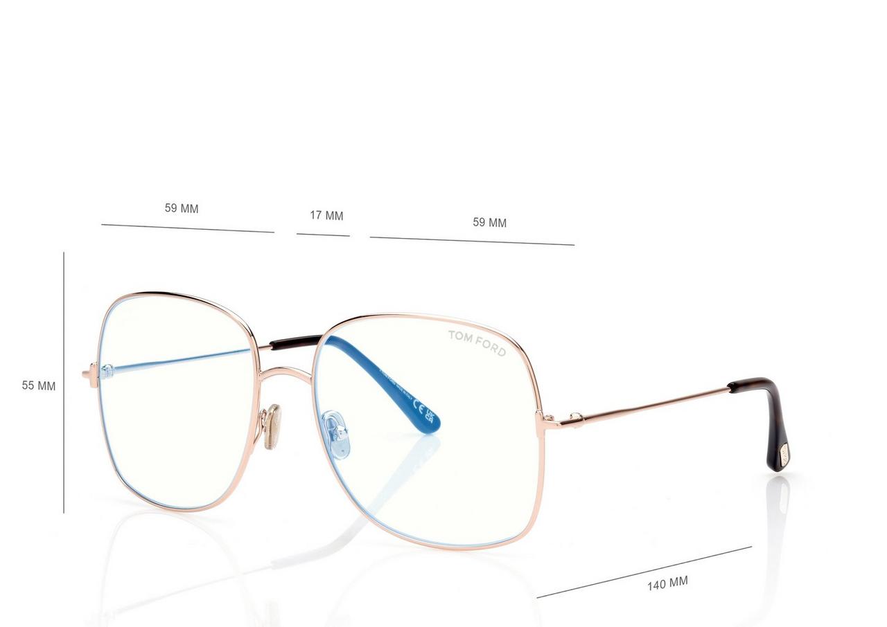 BLUE BLOCK SQUARE OPTICALS image number 3