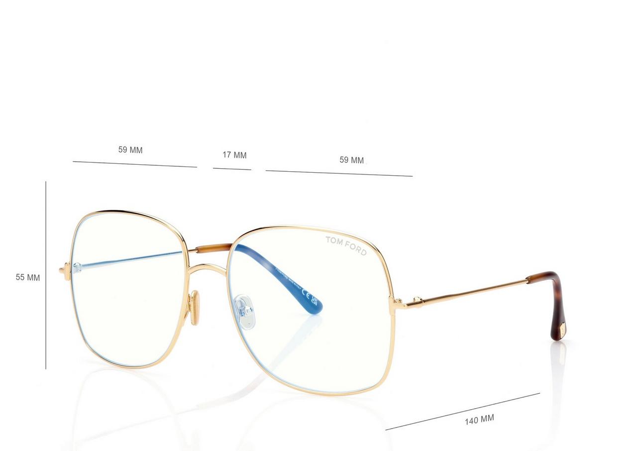 BLUE BLOCK SQUARE OPTICALS image number 3
