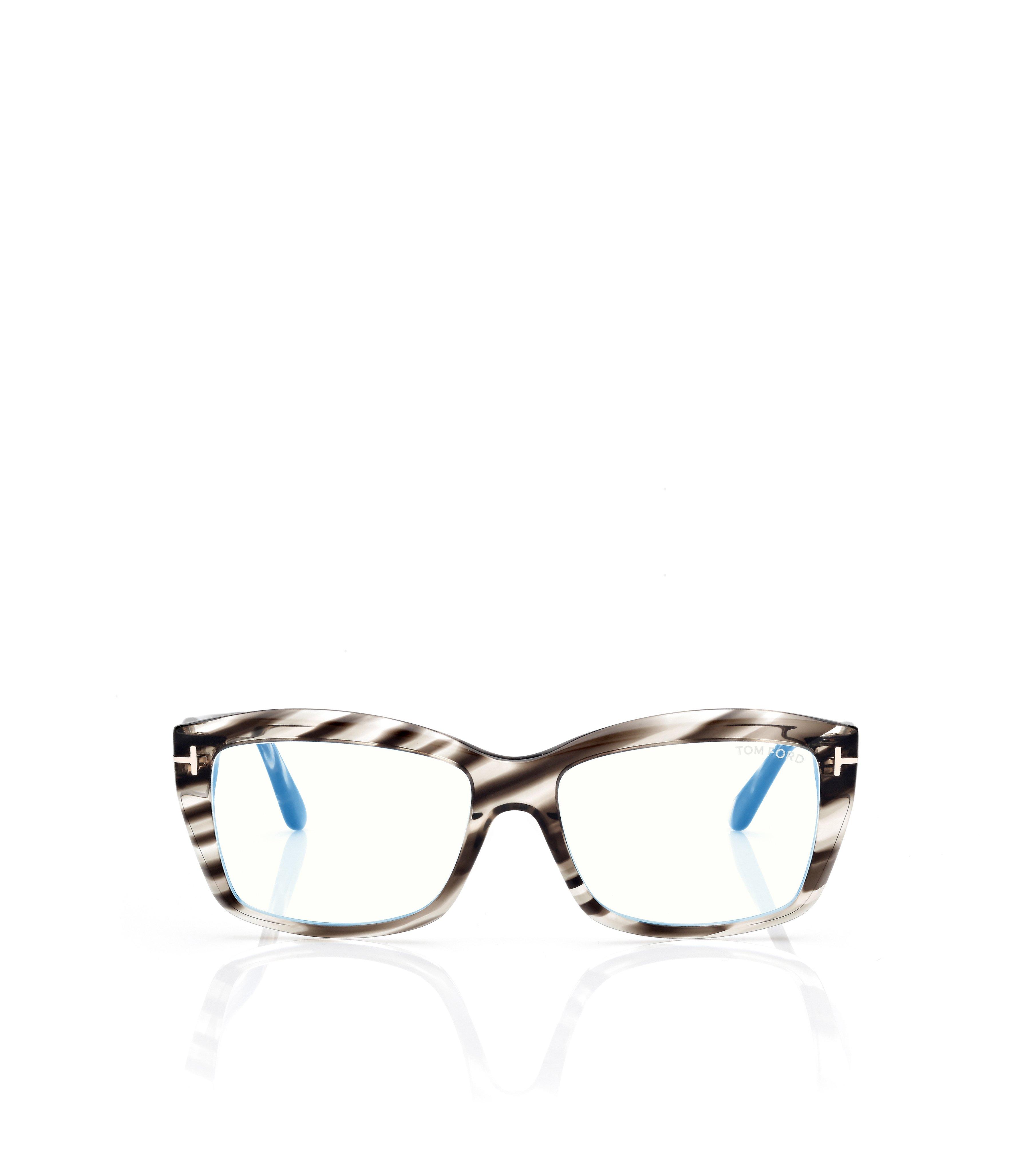 RECHTECKIGE BRILLE MIT BLAULICHTFILTER