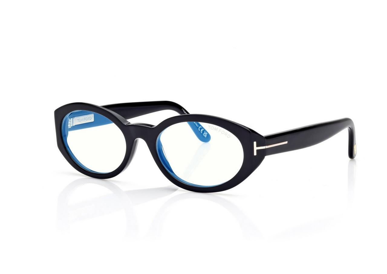 BLUE BLOCK OVAL OPTICALS image number 1