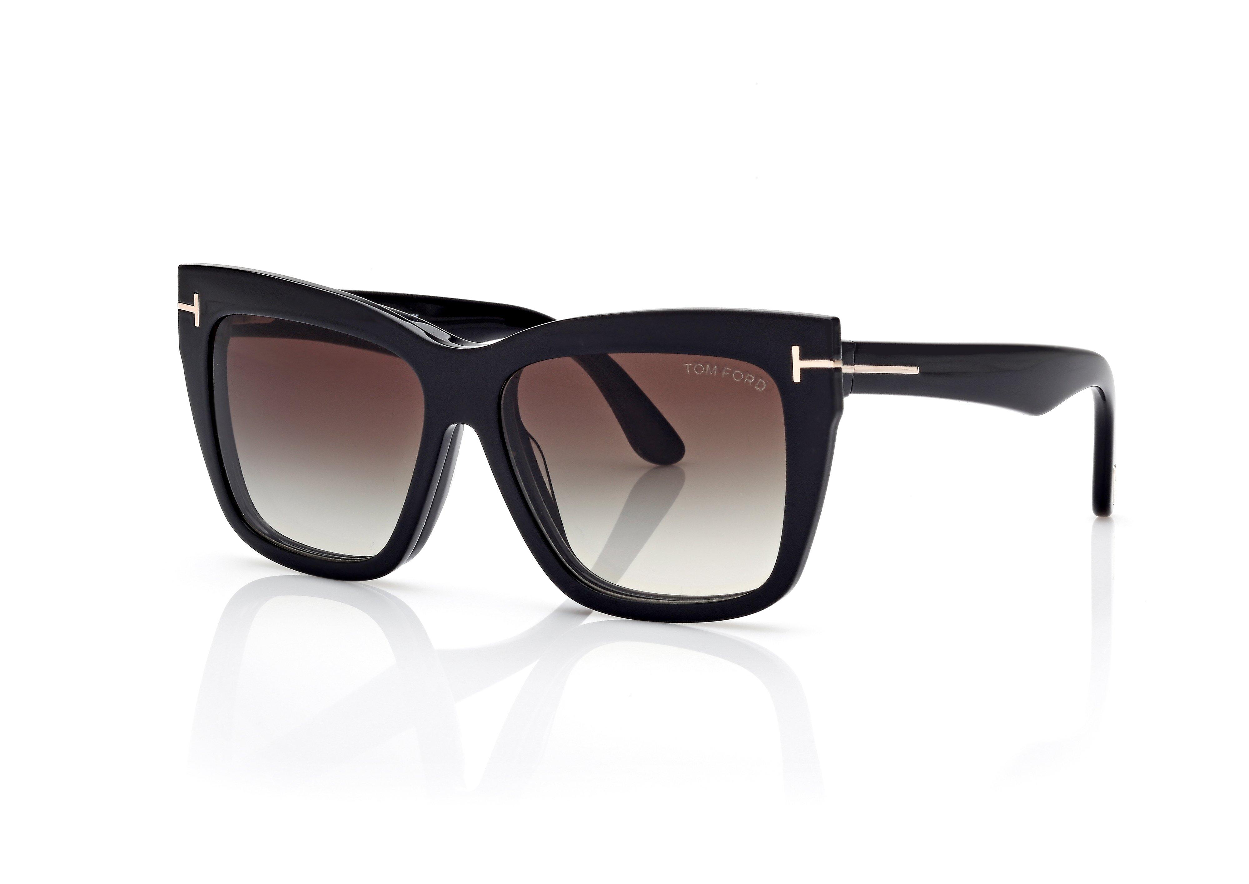 BLUE BLOCK SQUARE OPTICALS WITH CLIP ON SUNGLASSES | TOM FORD Fashion